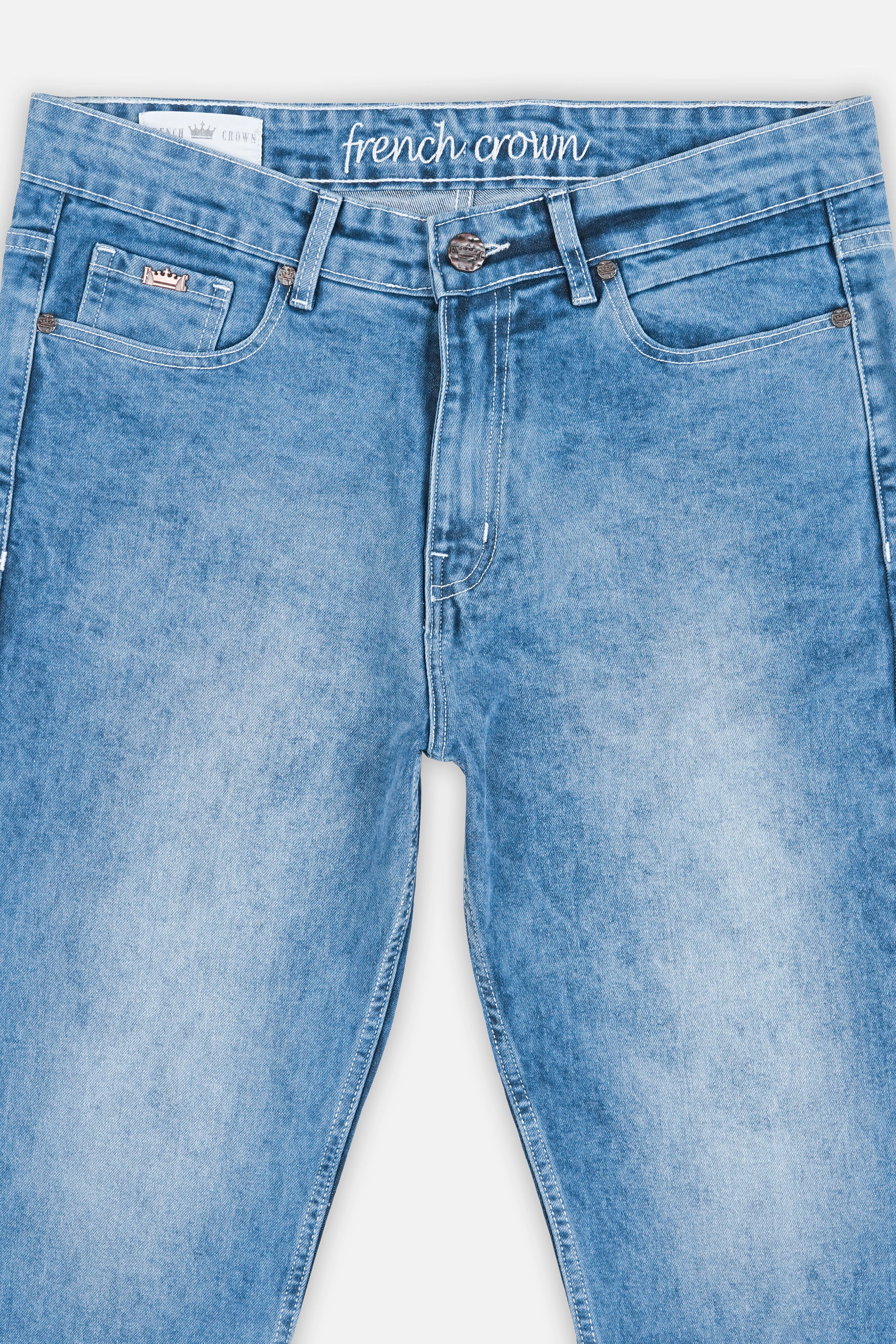 Moonstone Blue Stone Wash Denim