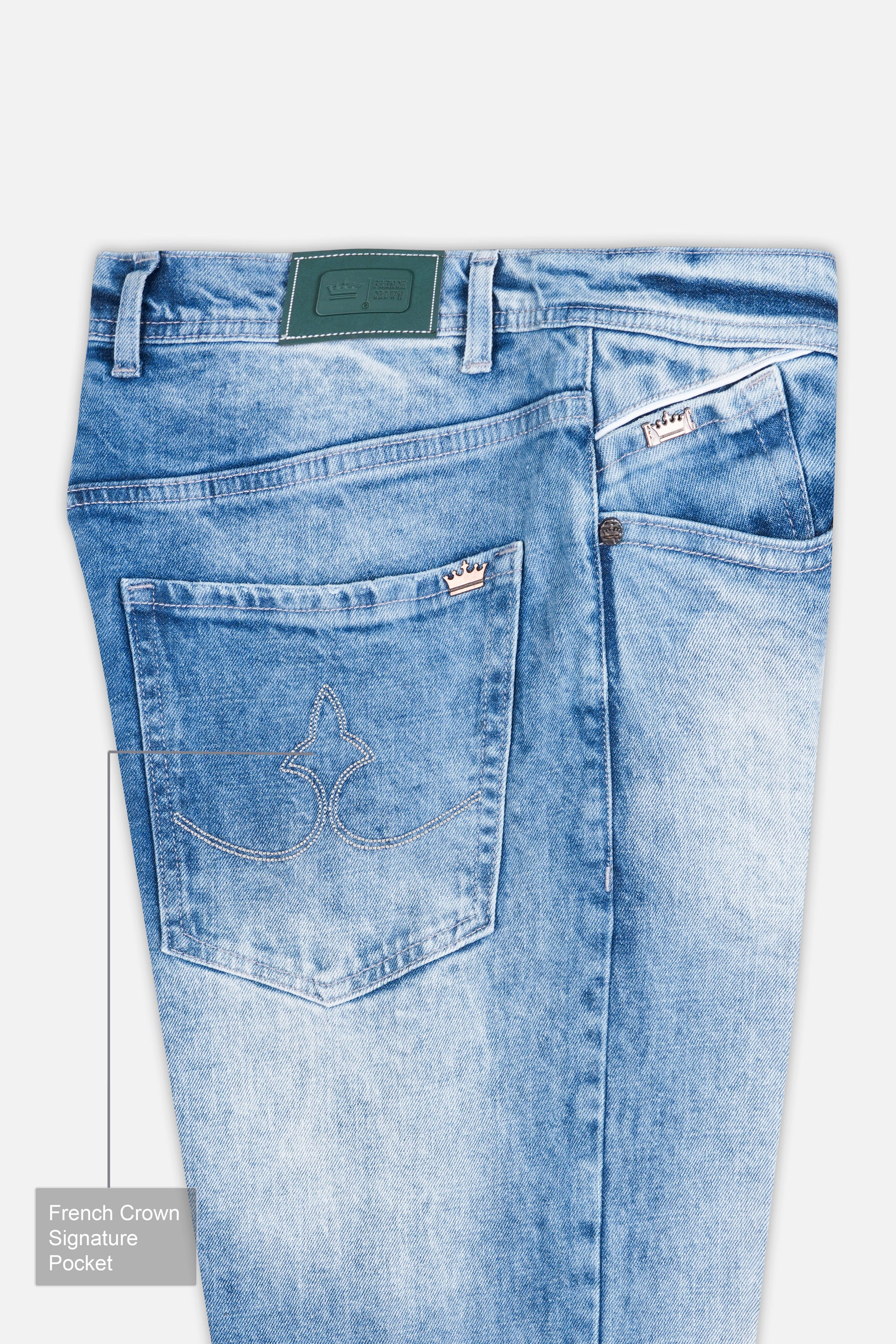 Wild Blue Washed Denim