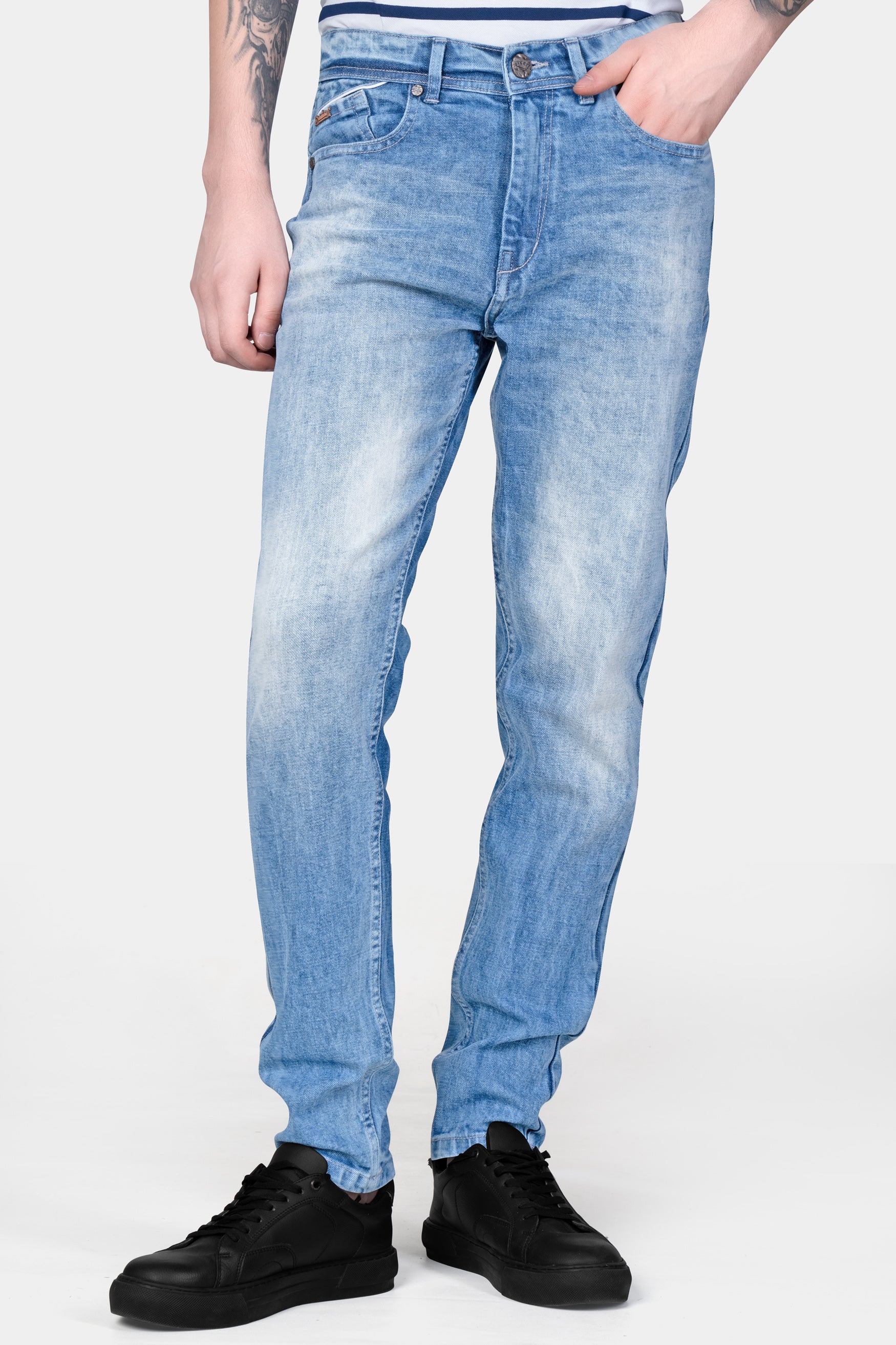 Wild Blue Washed Denim