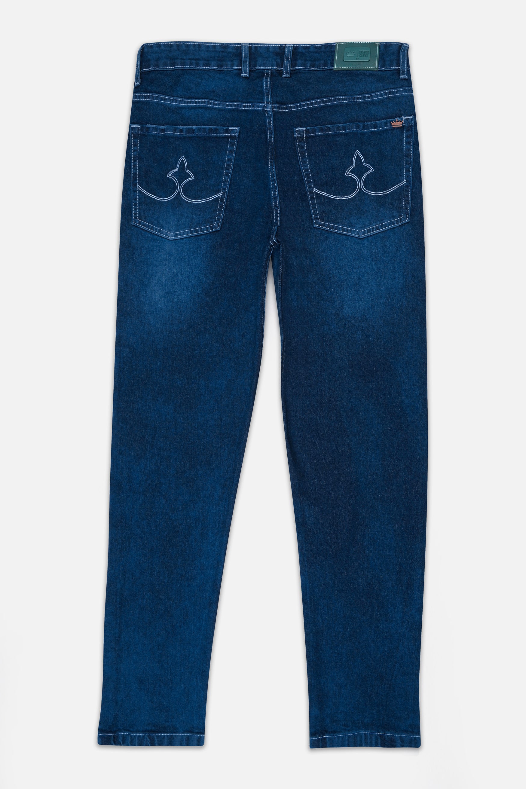 Nile Blue Whiskering Wash Denim