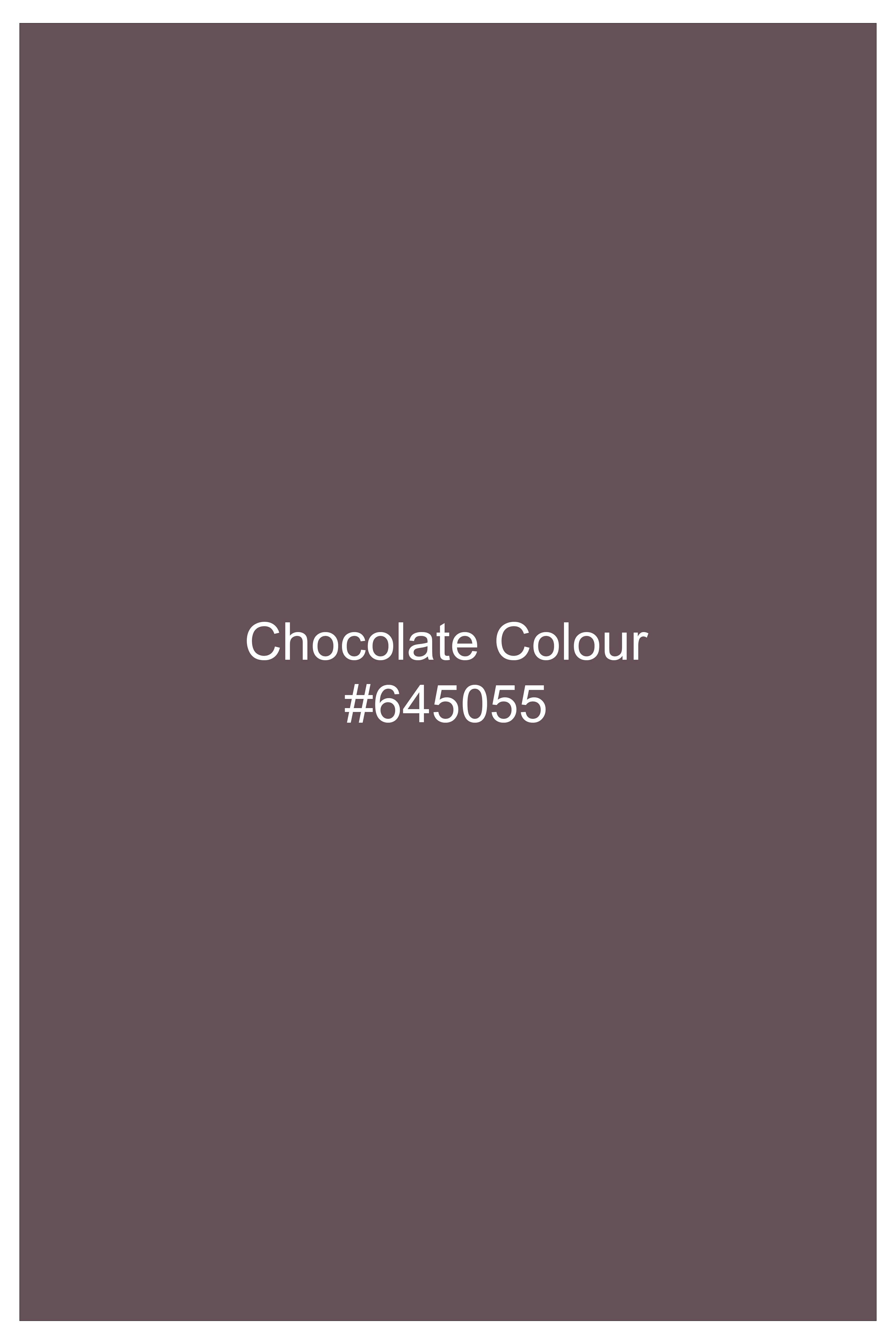 Chocolate Brown Clean Look Stretchable Denim
