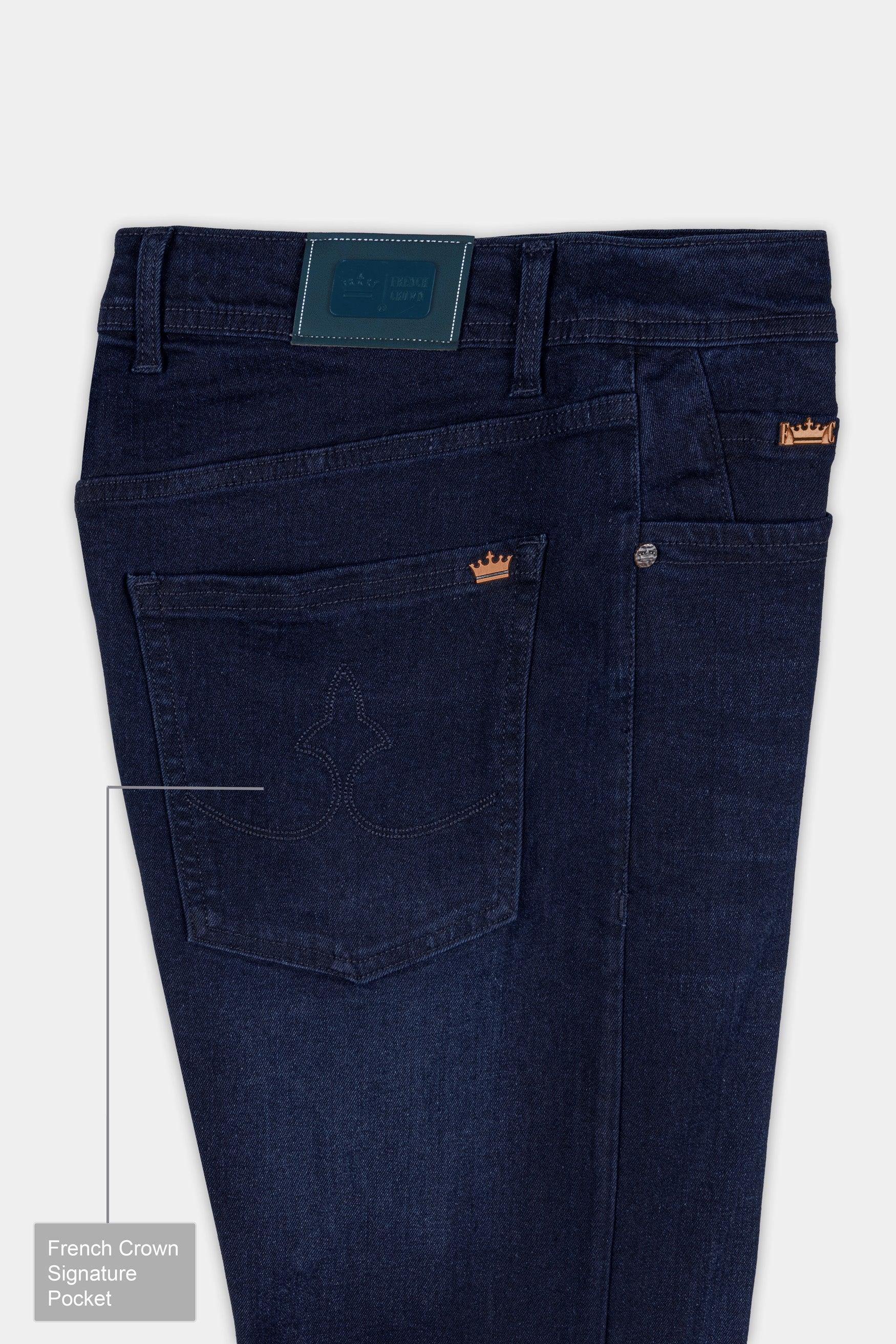 Vilcan Dark Blue Whiskering Stretchable Denim