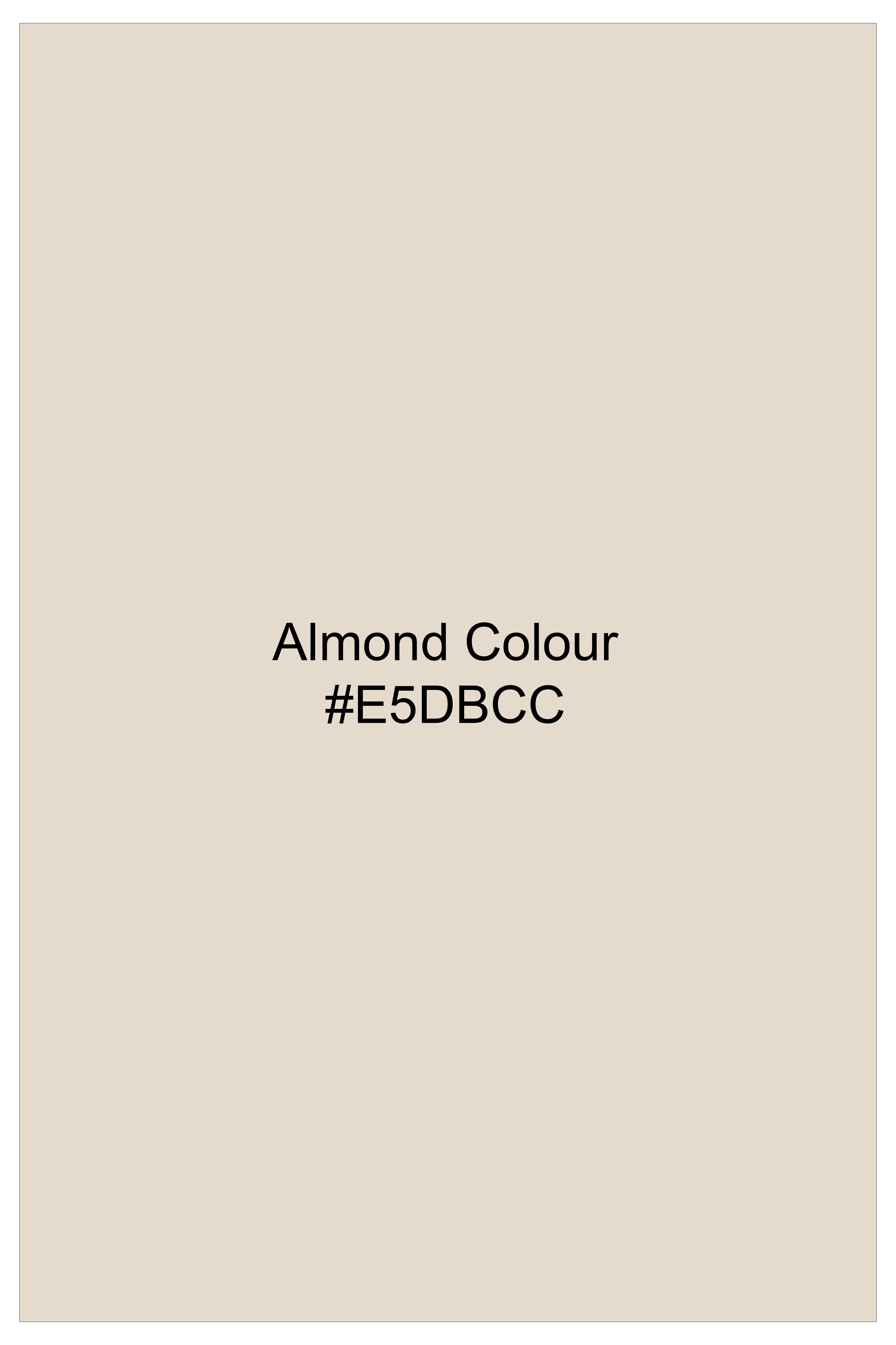 Almond Cream textured Premium Cotton Chinos Pant