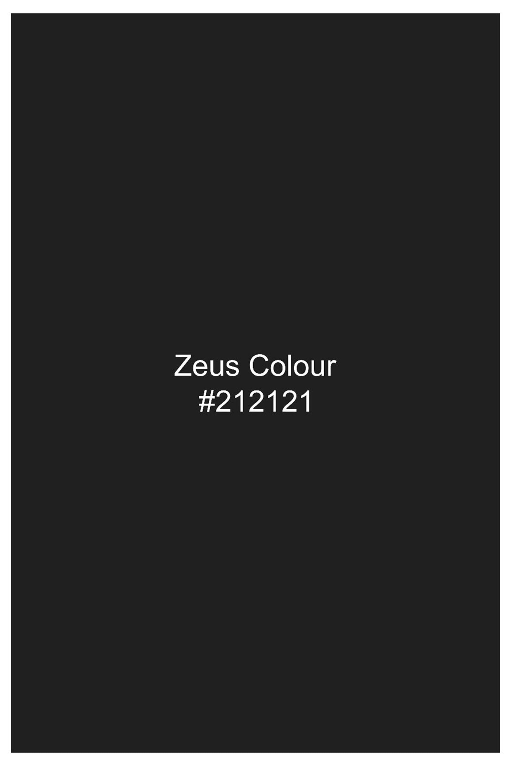 Zeus Black Premium Cotton Chinos Pant