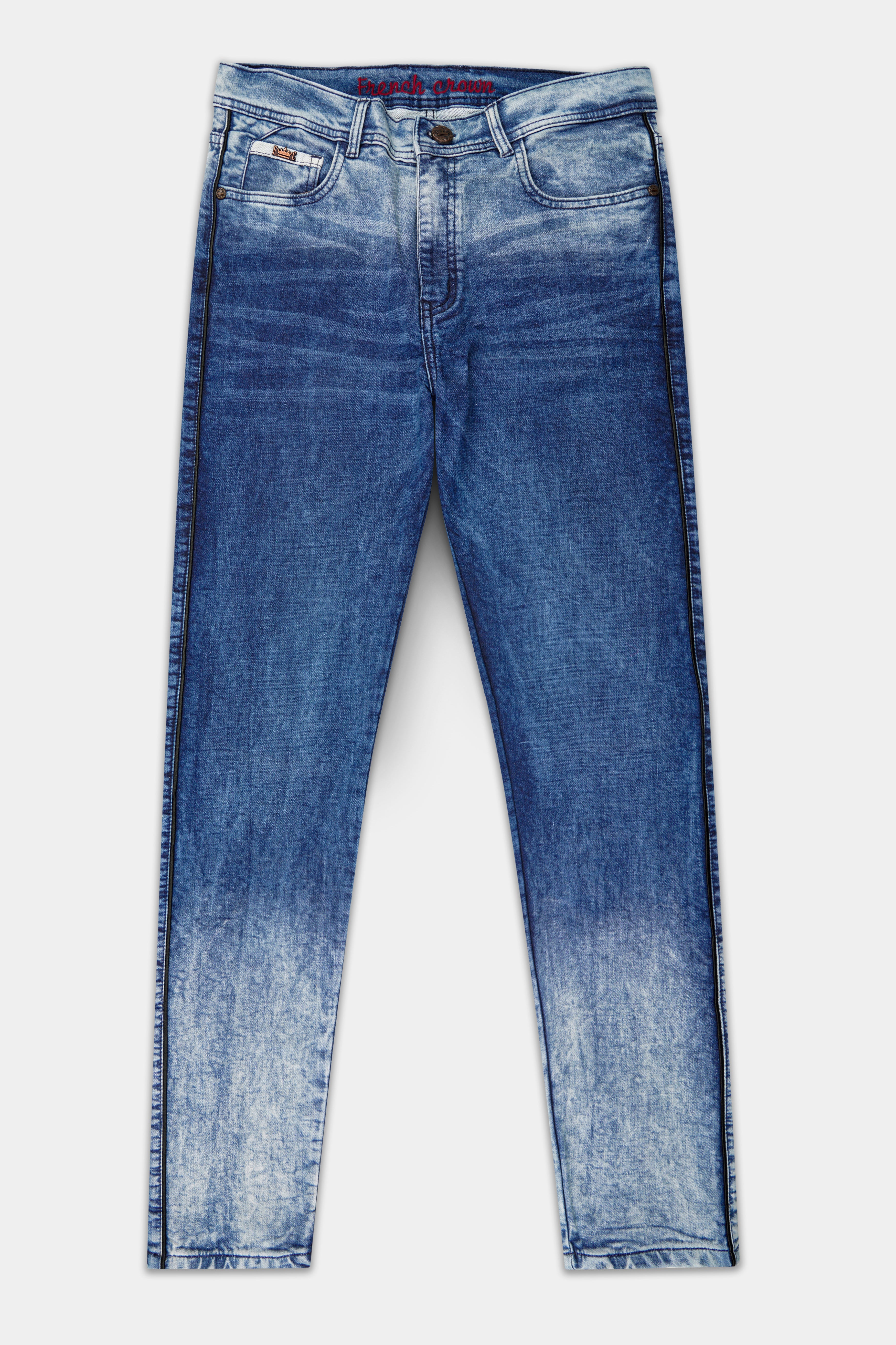 Lynch Blue Mid Rise Stretchable Denim