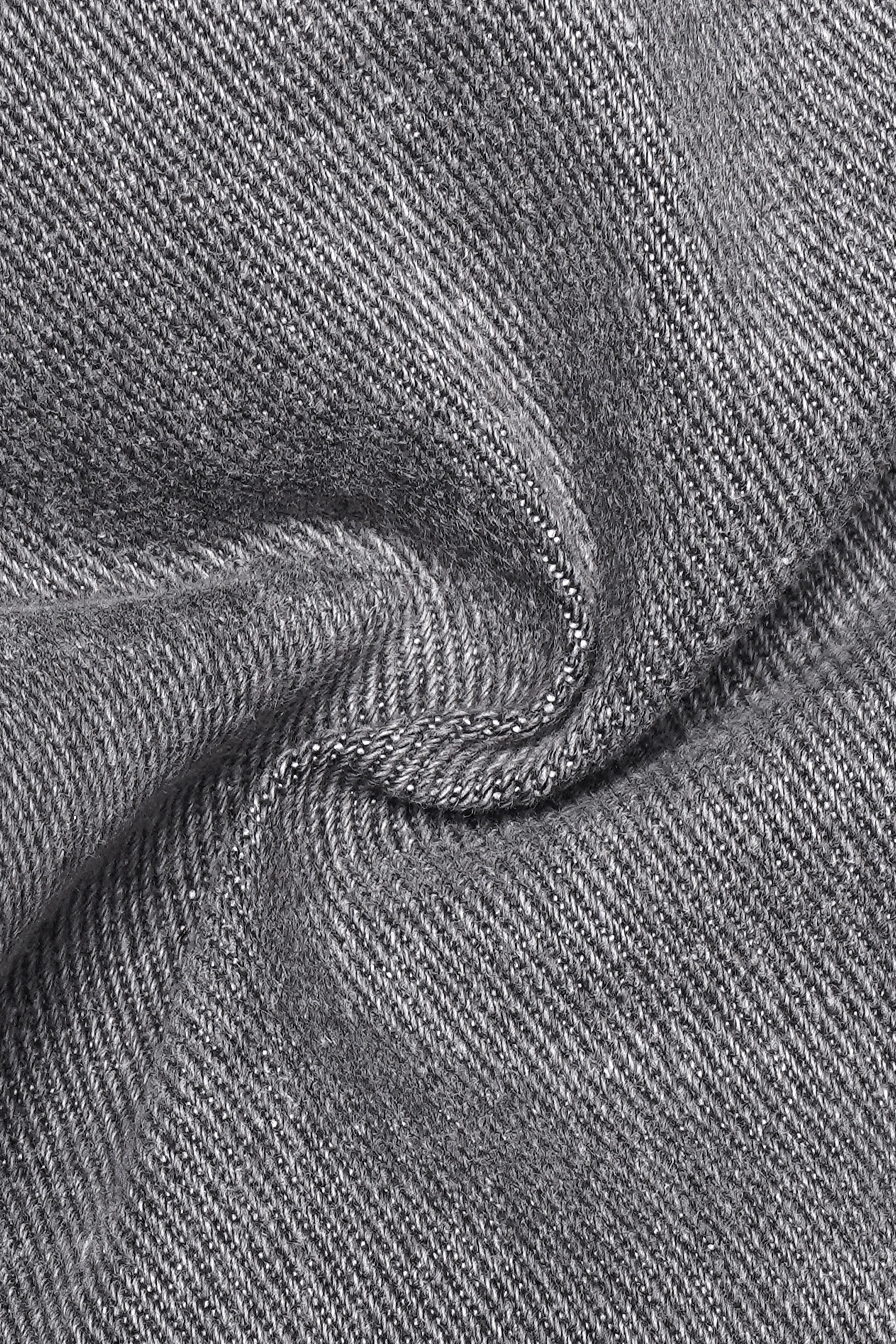 Venus Gray Mildly Distressed Stretchable Denim