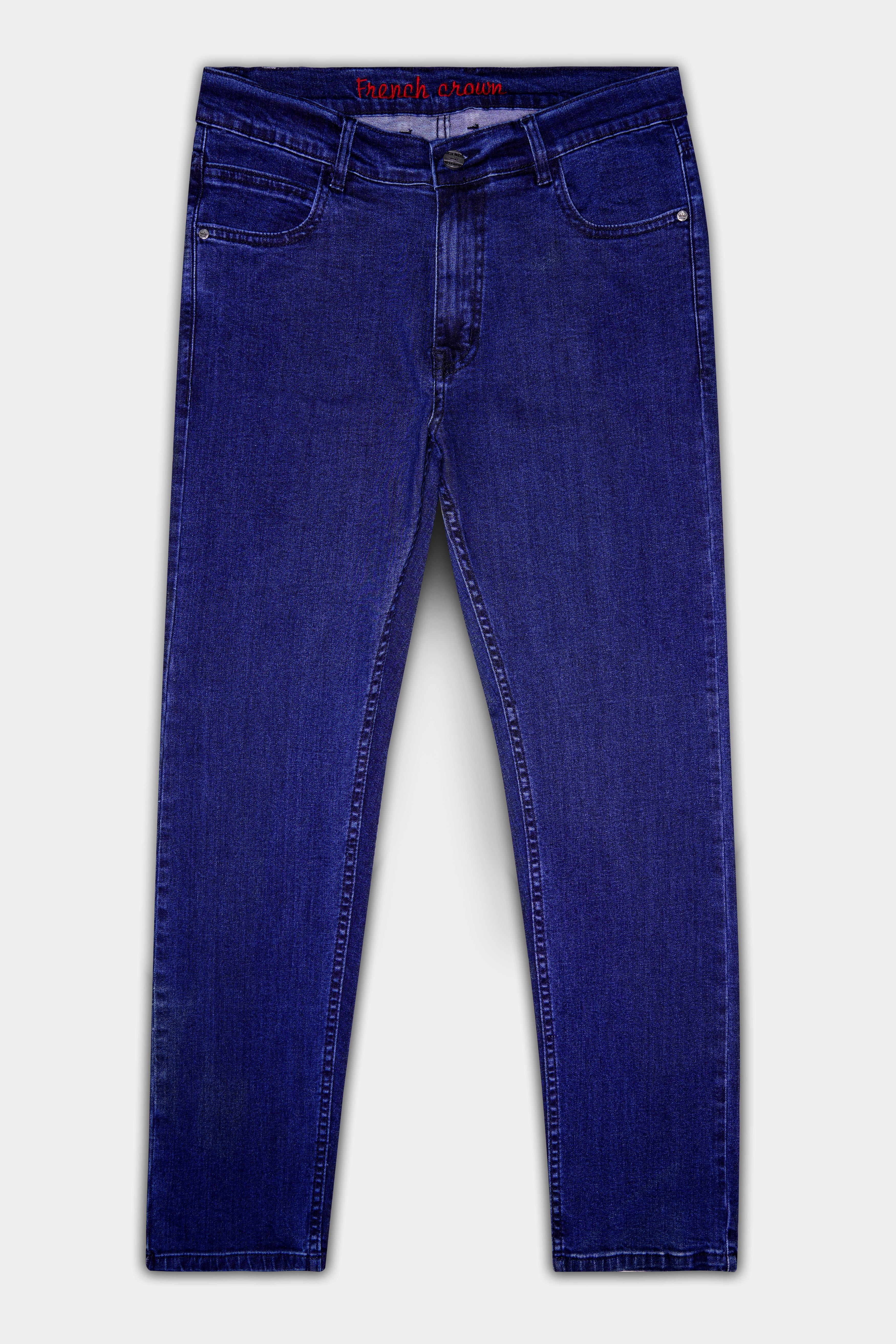 Meteorite Blue Clean Look Stretchble Denim