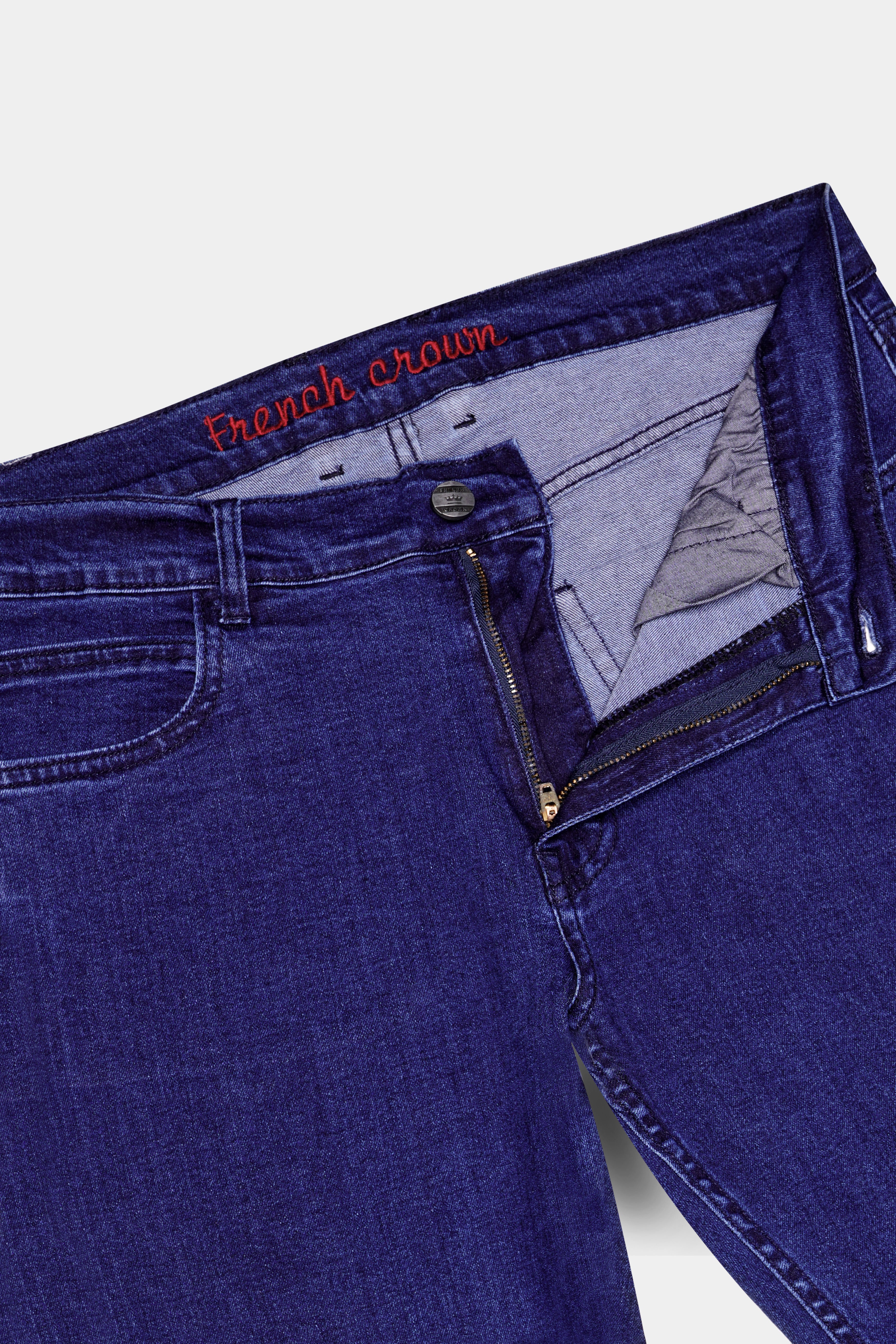 Meteorite Blue Clean Look Stretchable Denim