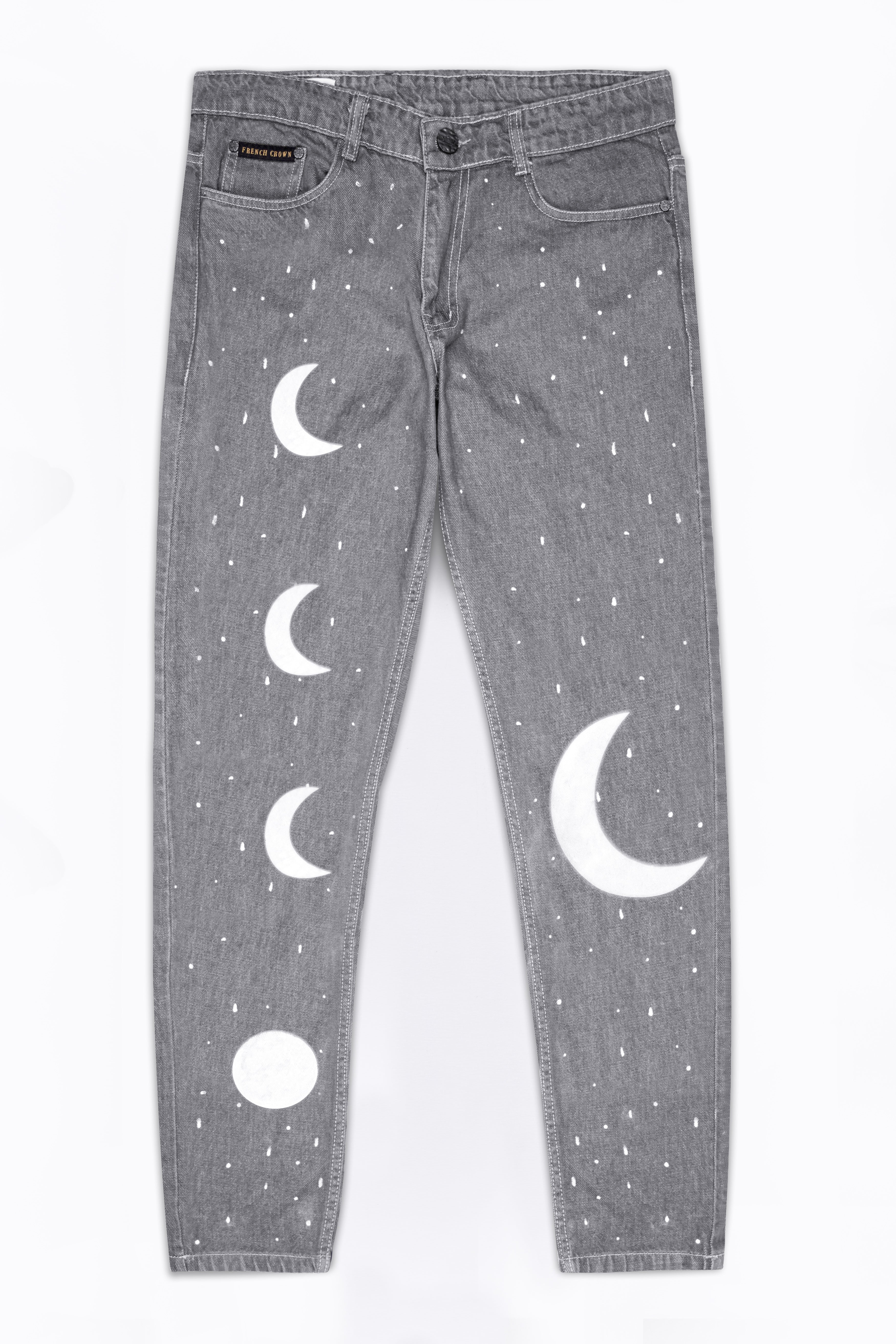 ROMANTIC CROWN]☆24FW☆SPLASH PAINTING DENIM PANTS