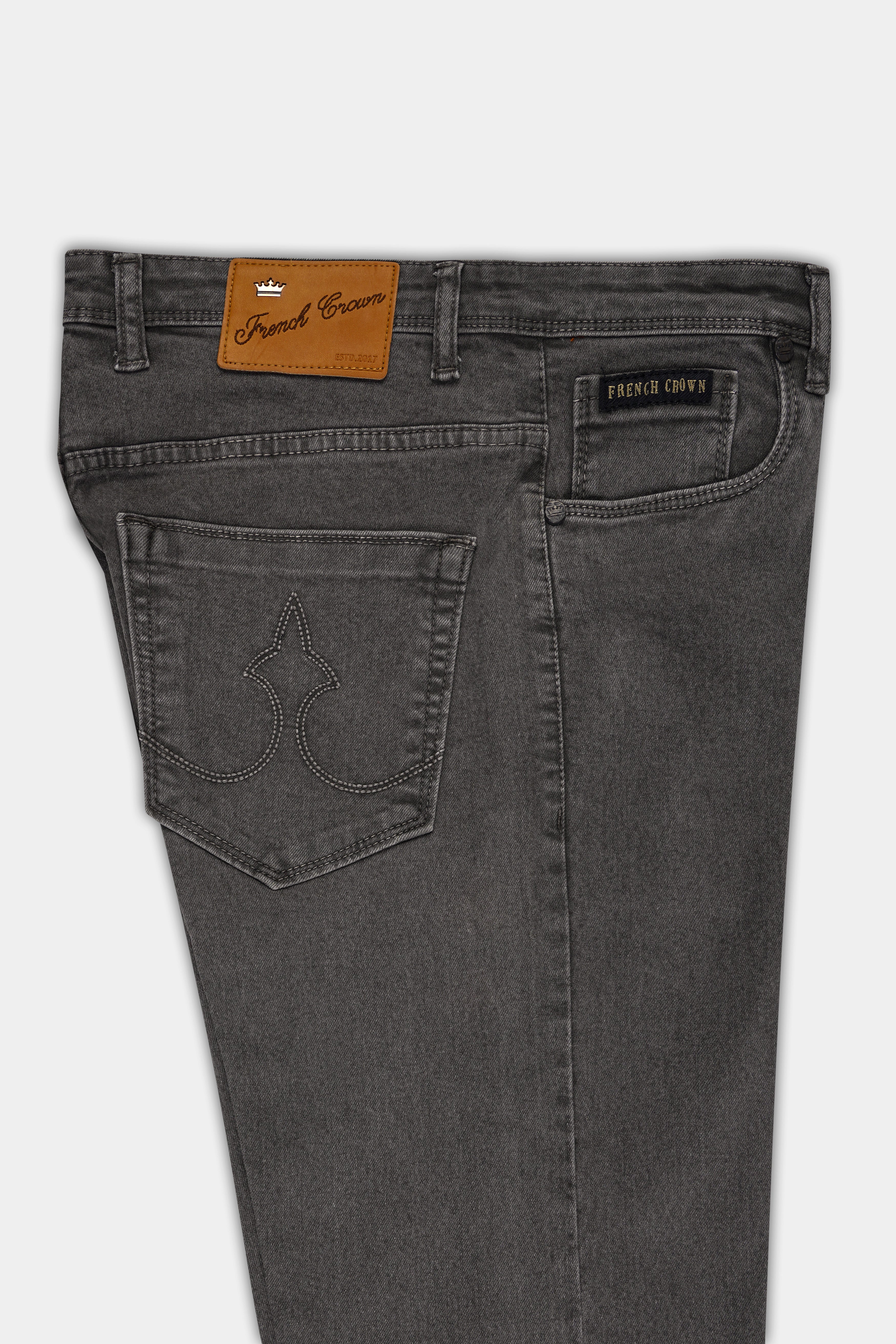 Tapa Gray Rinsed Clean Look Stretchable Denim