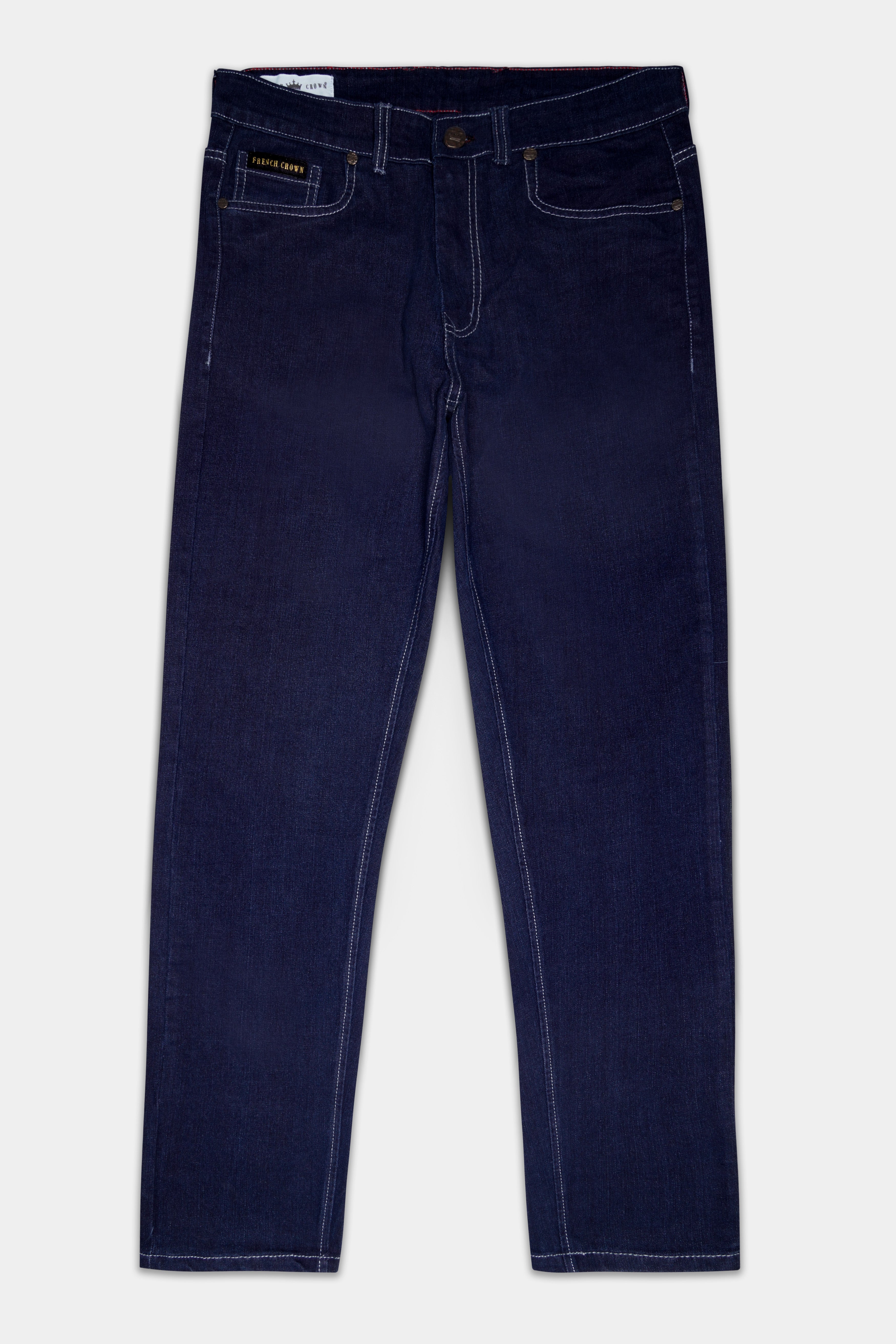 Firefly Blue Rinse Wash Clean Look Stretchable Denim