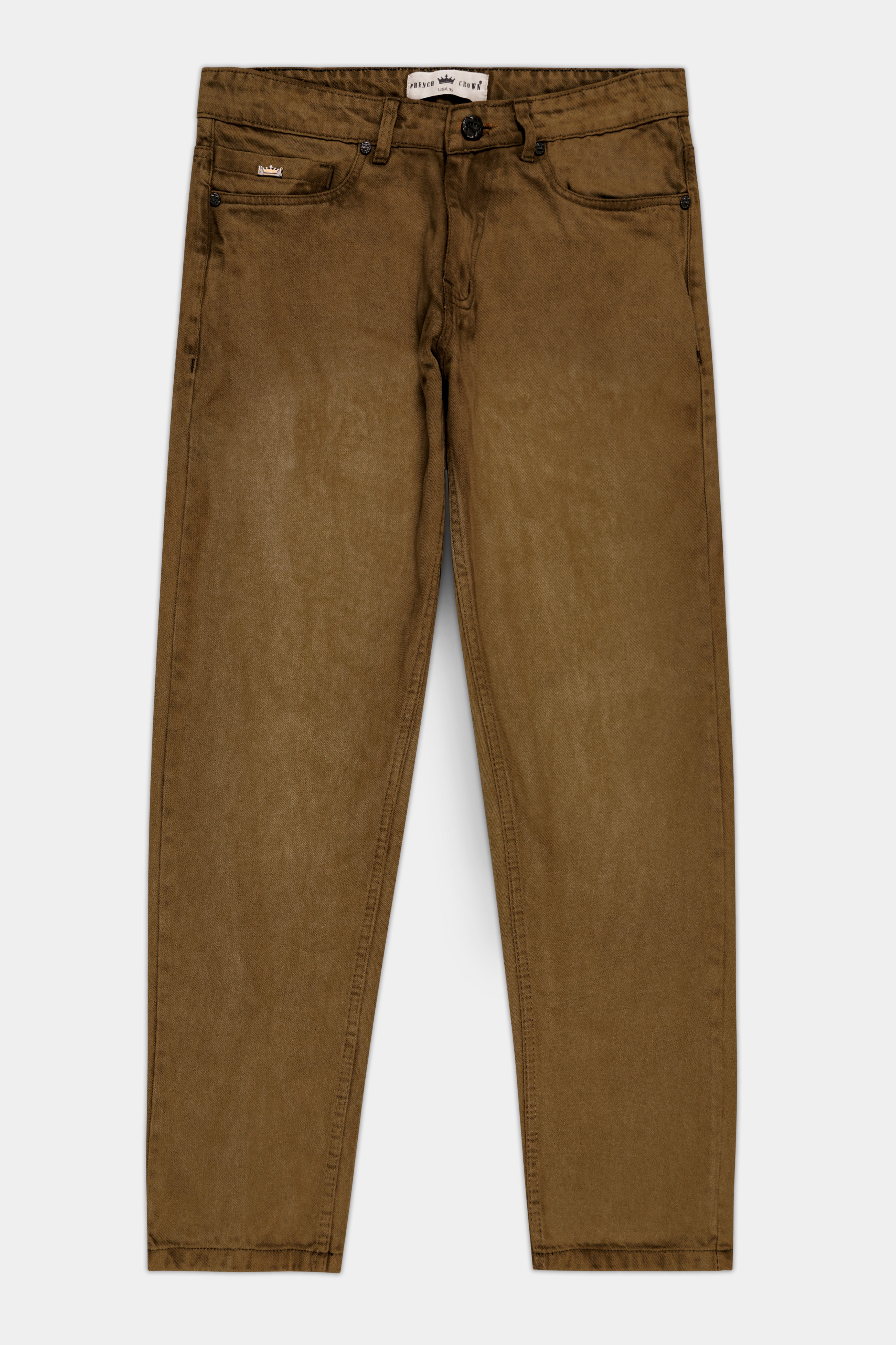 Clay Creek Brown Rinse Wash Denim