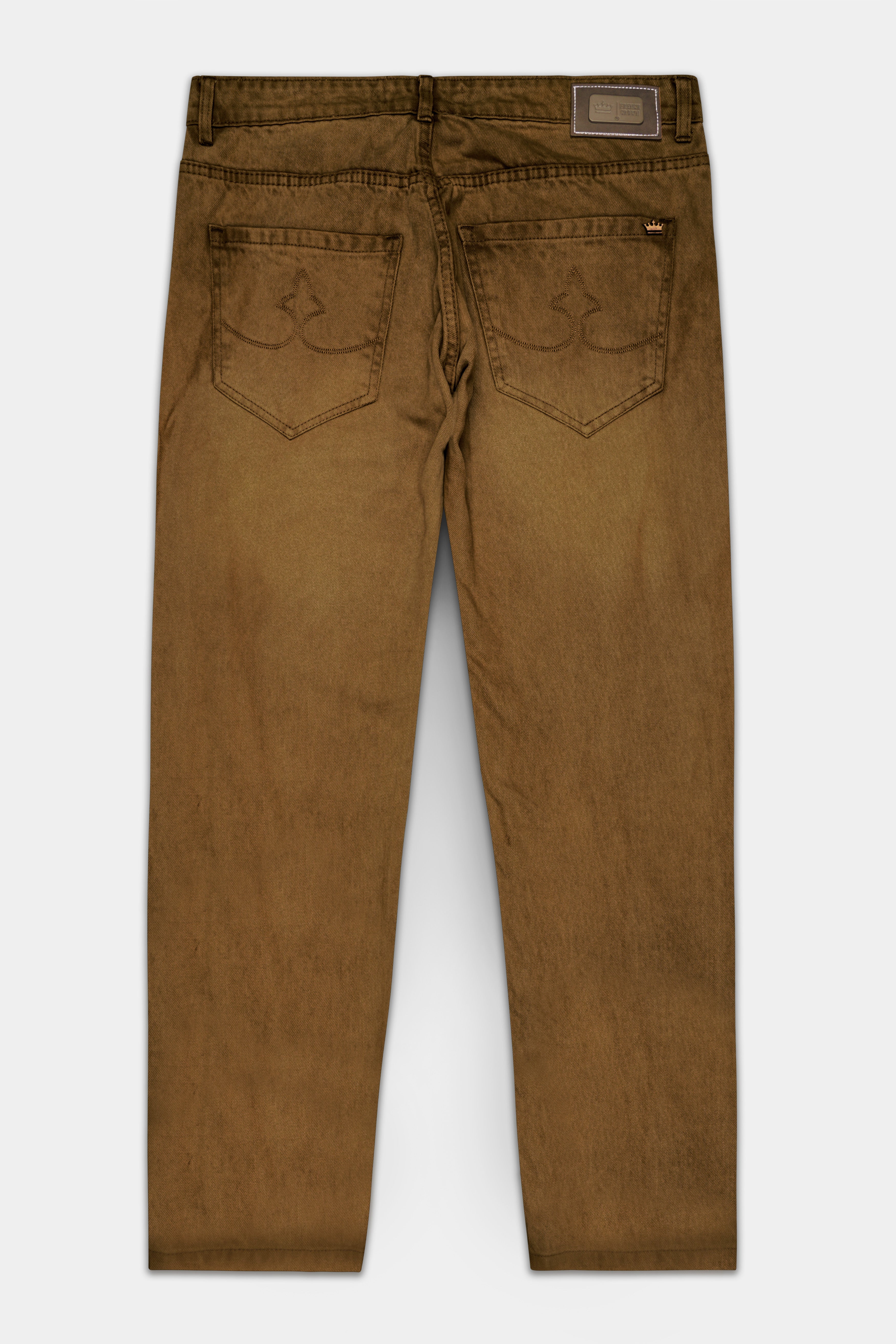 Clay Creek Brown Slim Fit Mid-Rise Clean Look Denim Jeans
