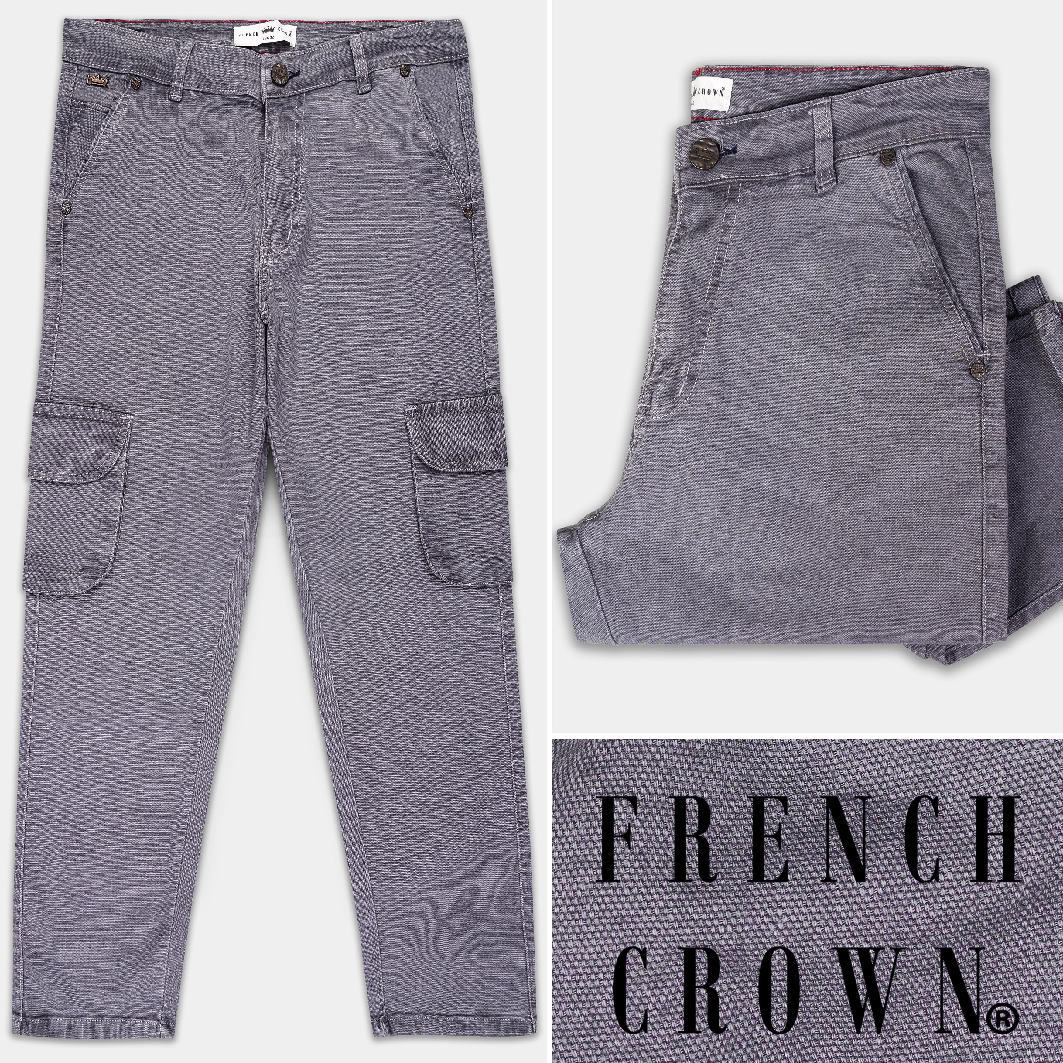 Shuttle Gray Slim Fit Mid-Rise Clean Look Stretchable Denim Jeans