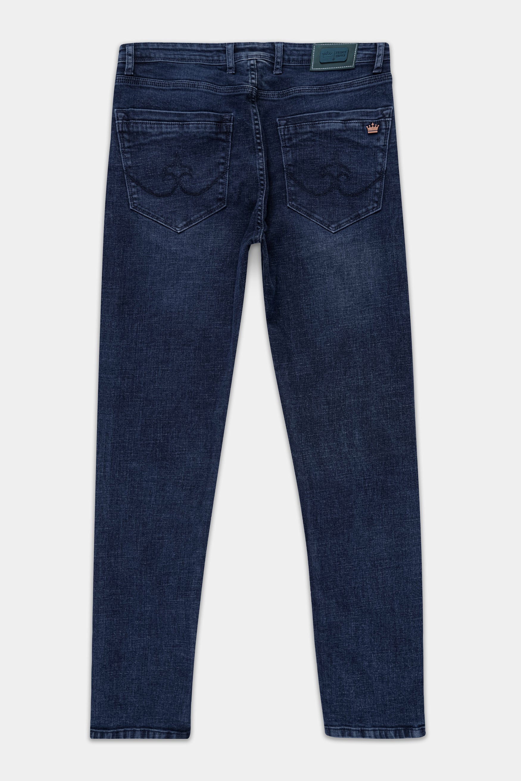 Ebony Blue Stone Wash Stretchable Denim