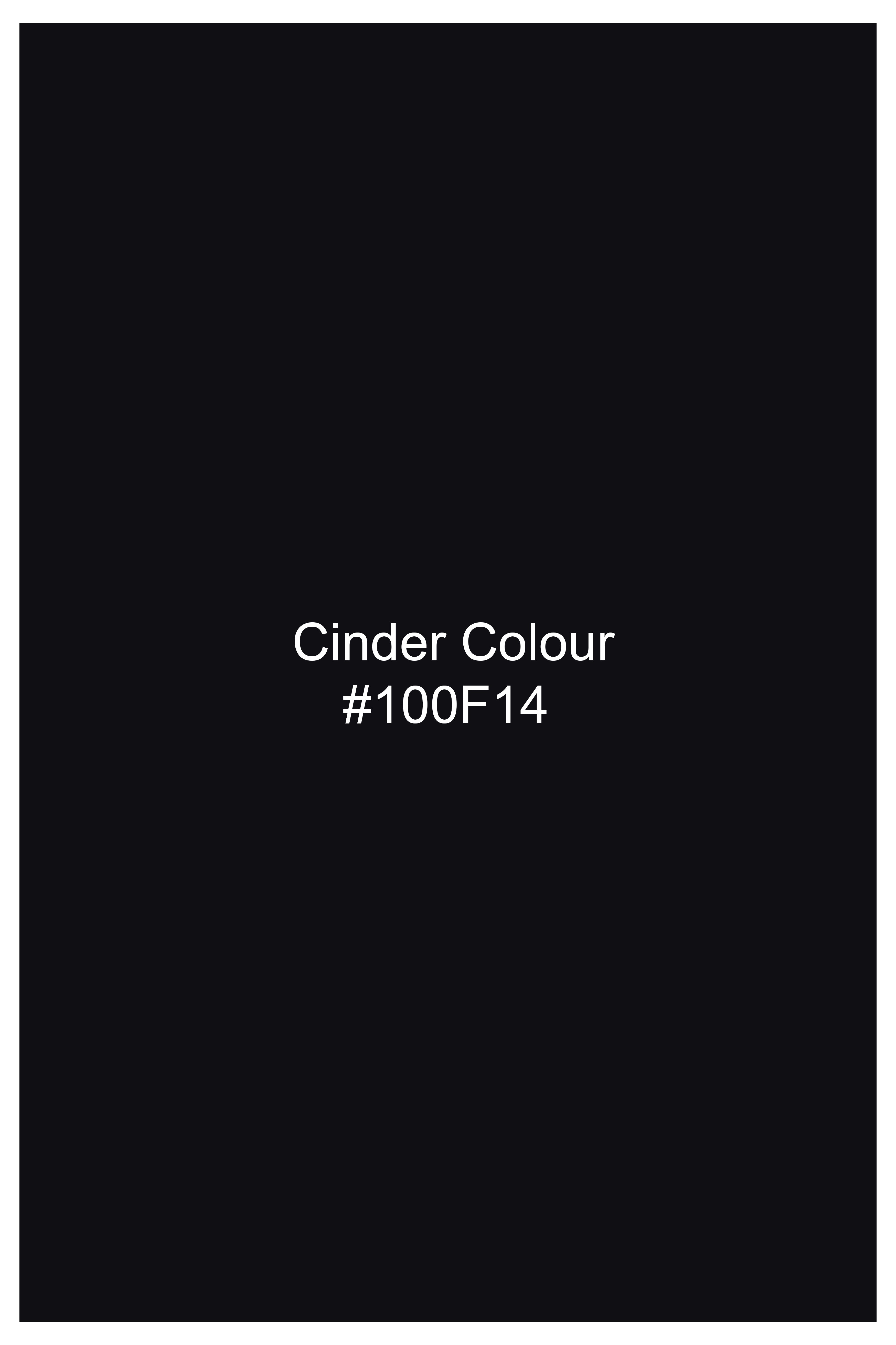 Volcra-Cinder Black Clean Look Stretchable Denim