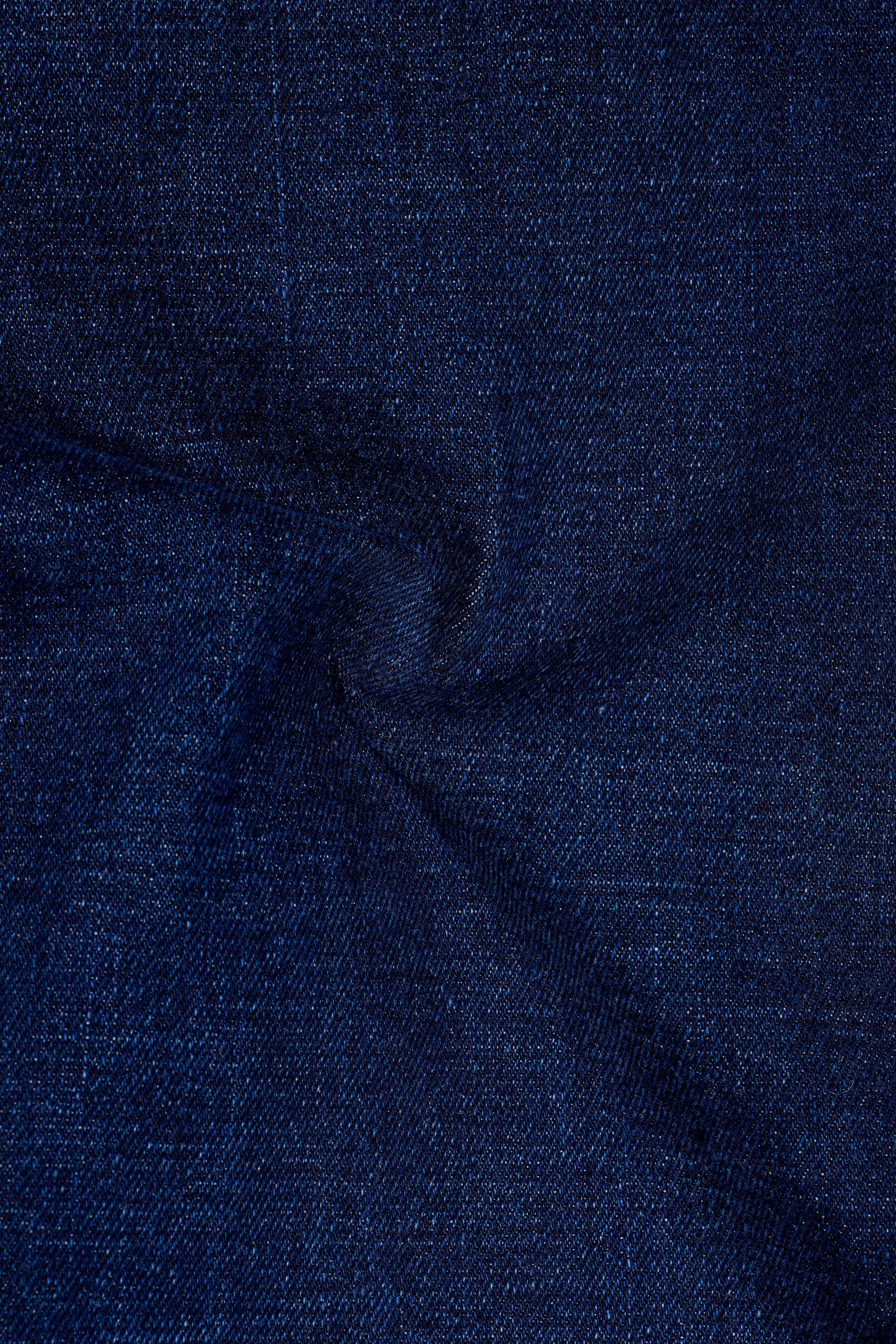 Whisden-Admiral Blue Whiskering Washed Stretchable Denim