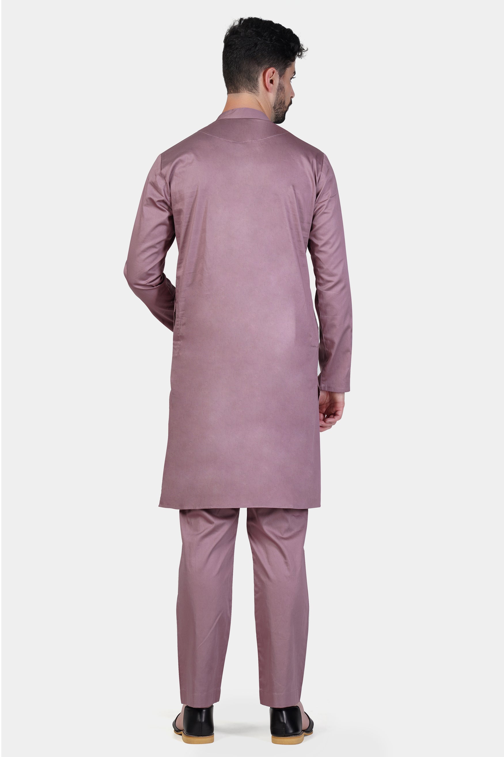 Light Mauve Lavender Subtle Sheen Super Soft Premium Cotton Kurta