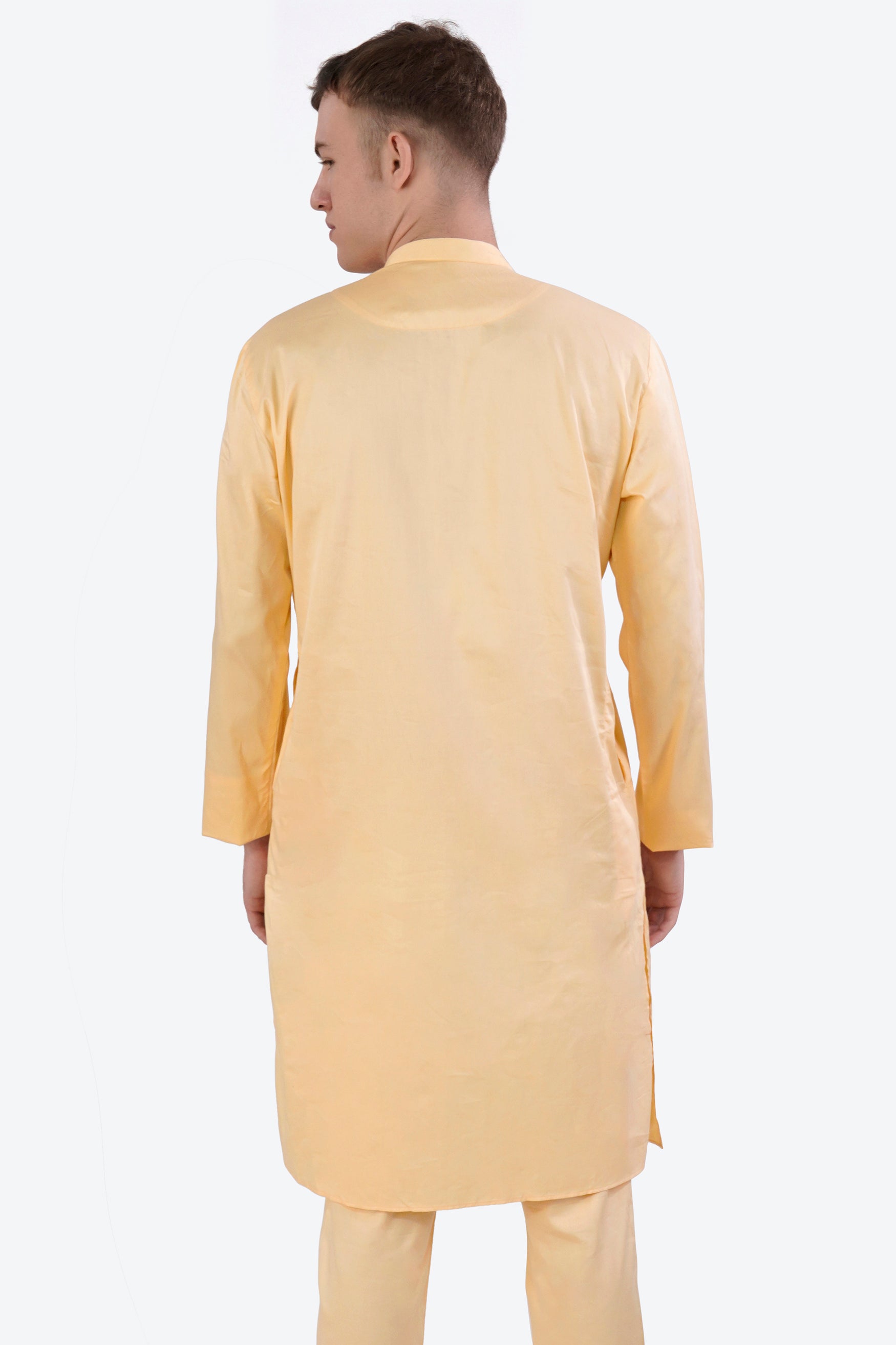 Hampton Beige Subtle Sheen Super Soft Premium Cotton Kurta