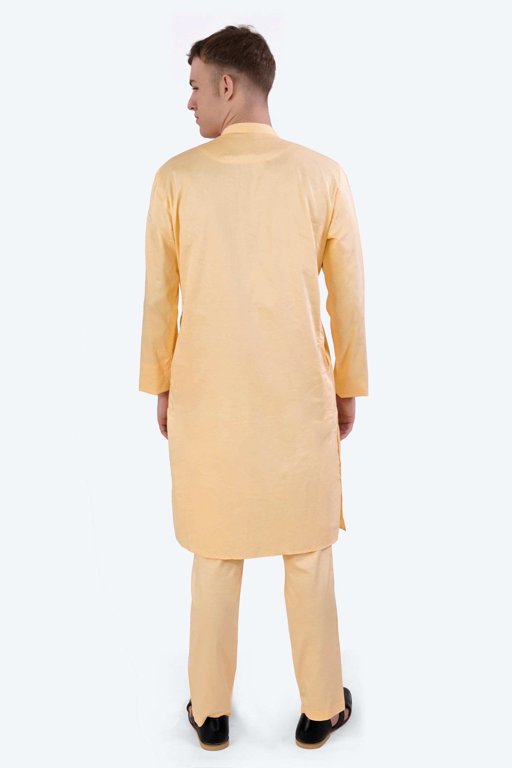 Hampton Beige Subtle Sheen Super Soft Premium Cotton Kurta