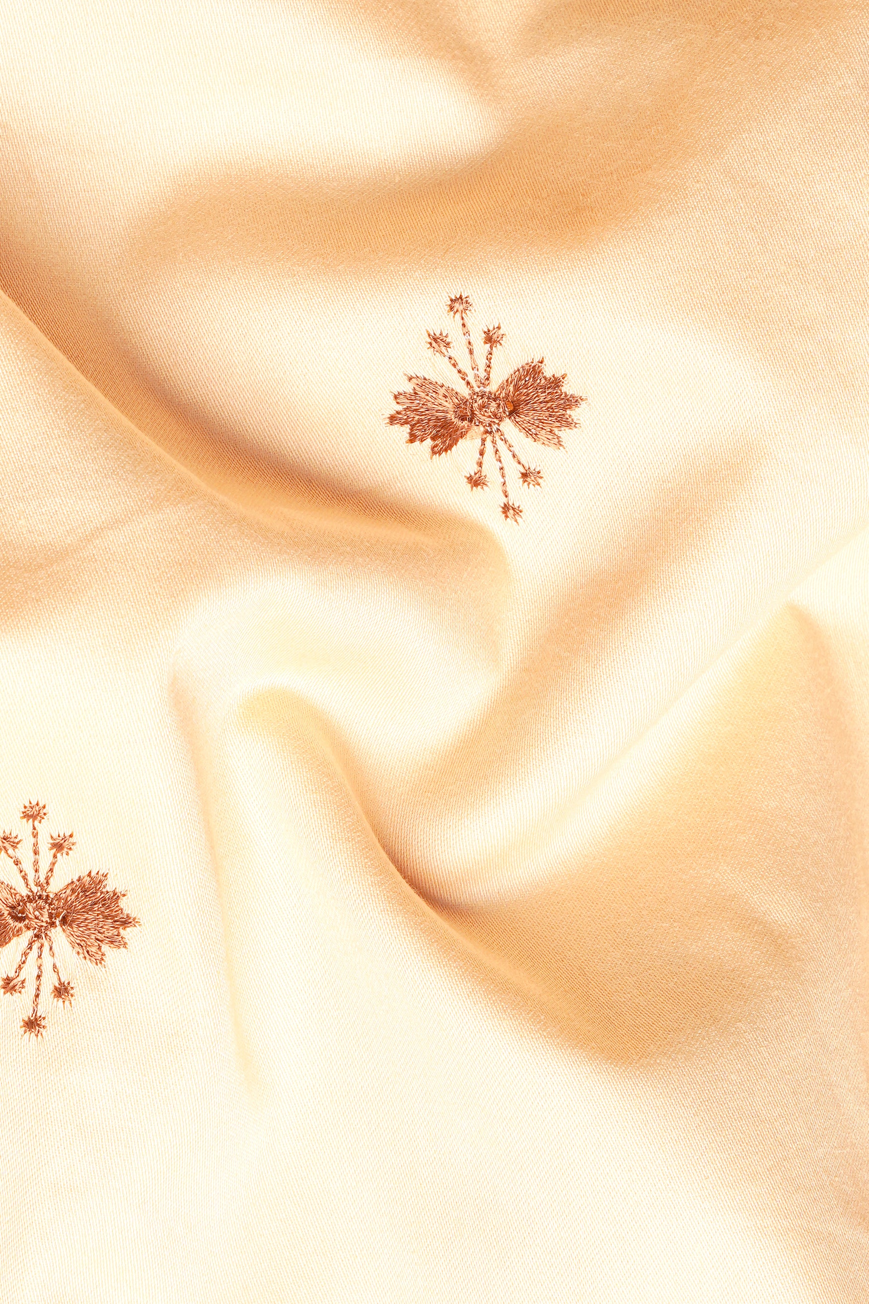 Karry Beige Embroidered Subtle Sheen Super Soft Premium Cotton Designer Kurta