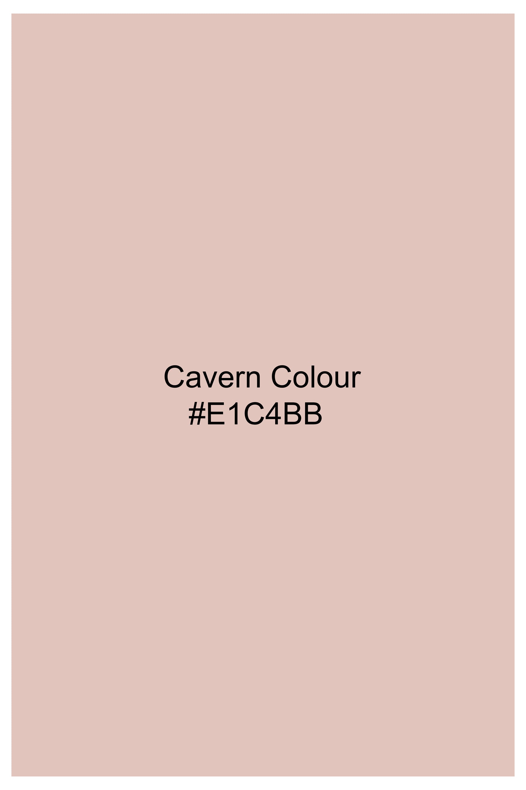 Cavern Peach Elephant Hand Painted Subtle Sheen Super Soft Premium Cotton Designer Kurta