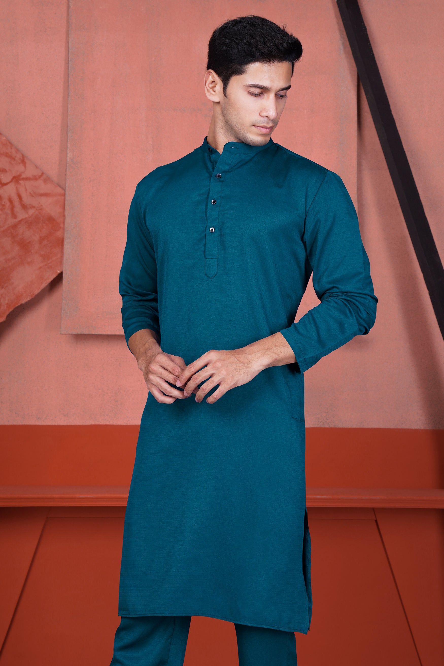 Venice Blue Viscose Kurta