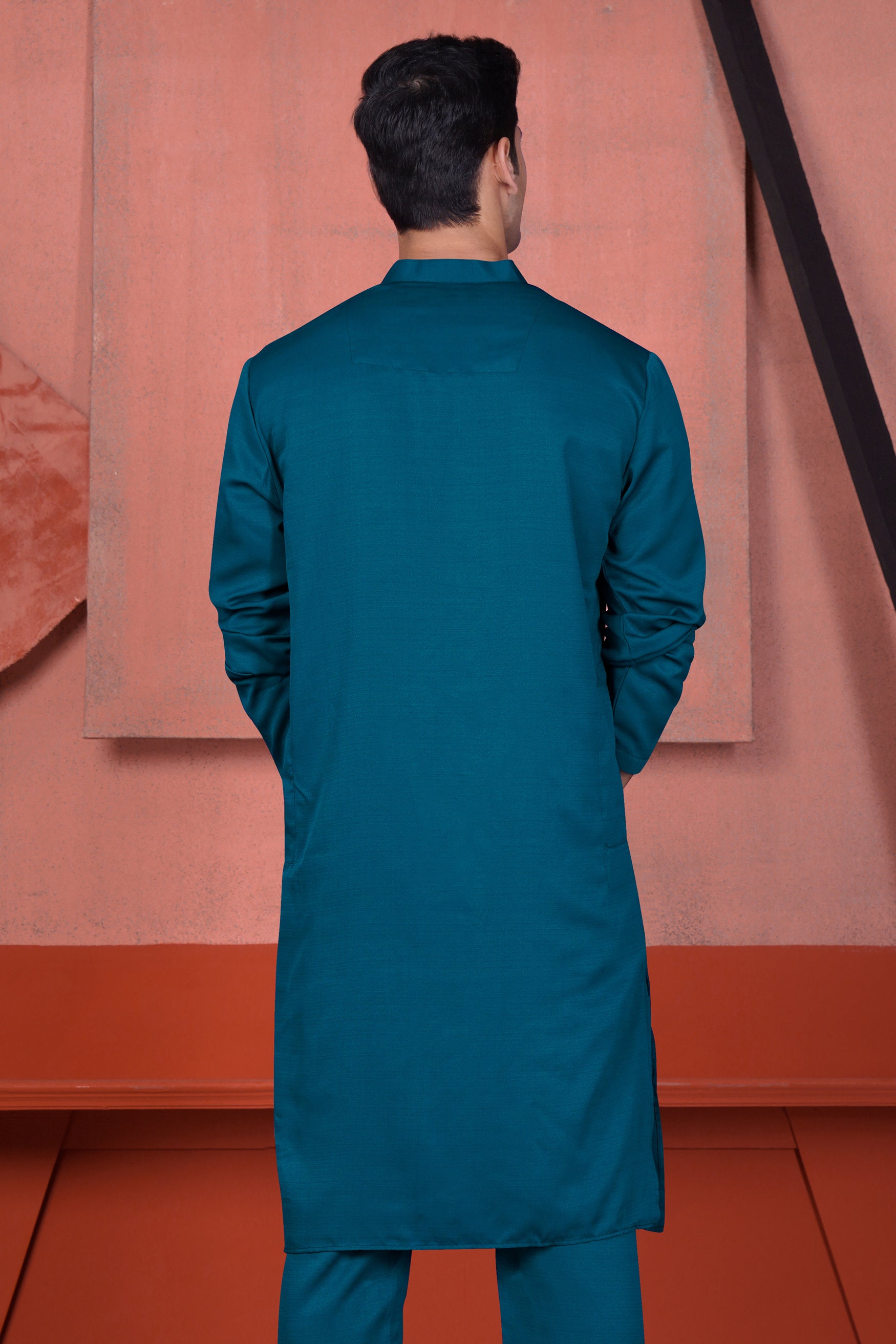 Venice Blue Viscose Kurta