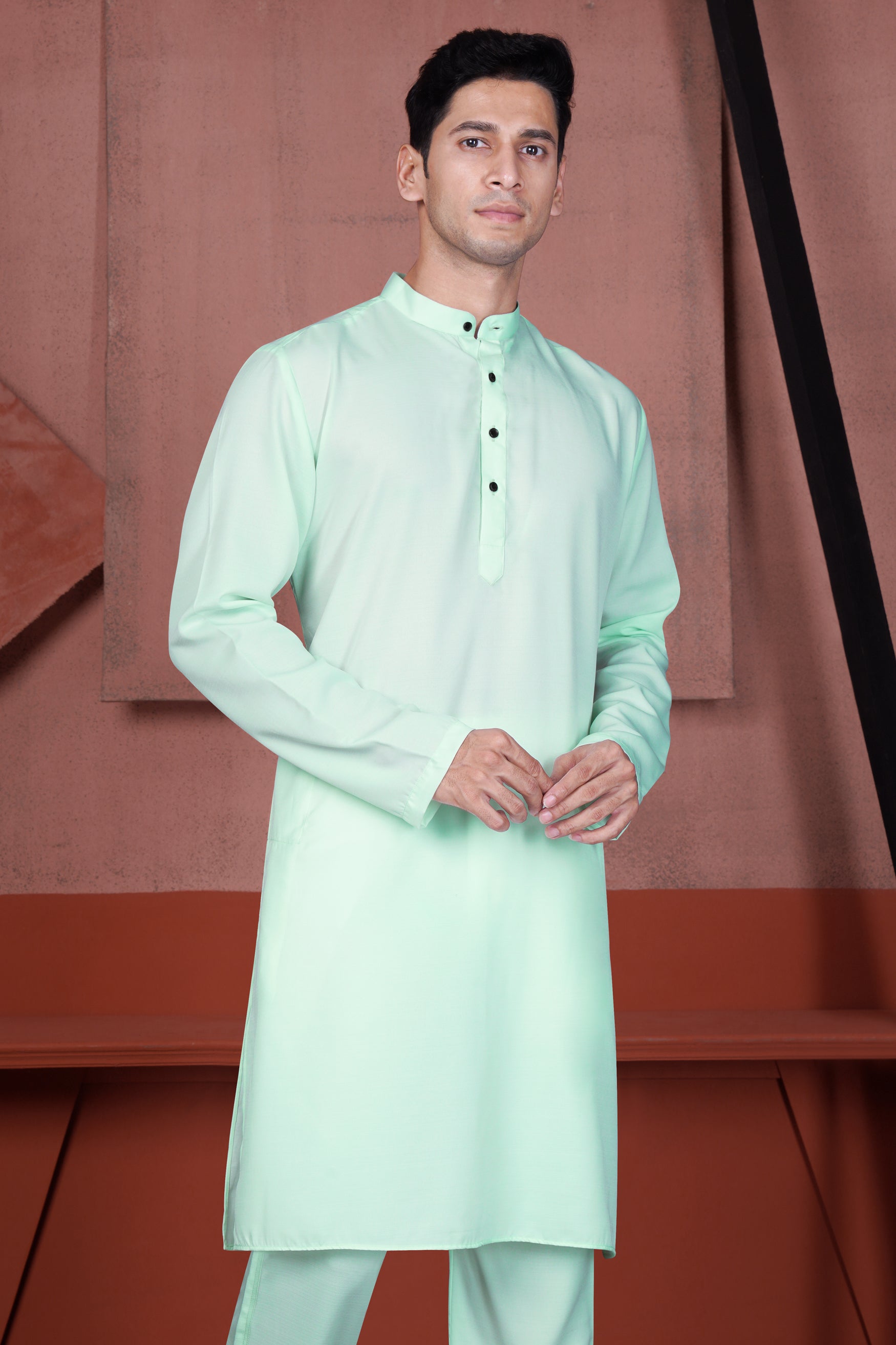 Edgewater Green Viscose Kurta