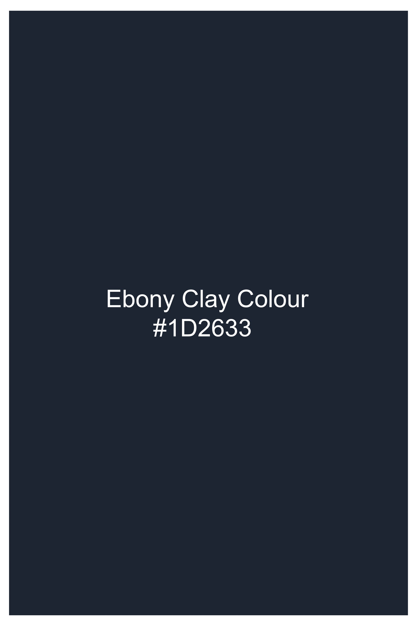 Ebony Clay Blue Subtle Sheen Viscose Kurta