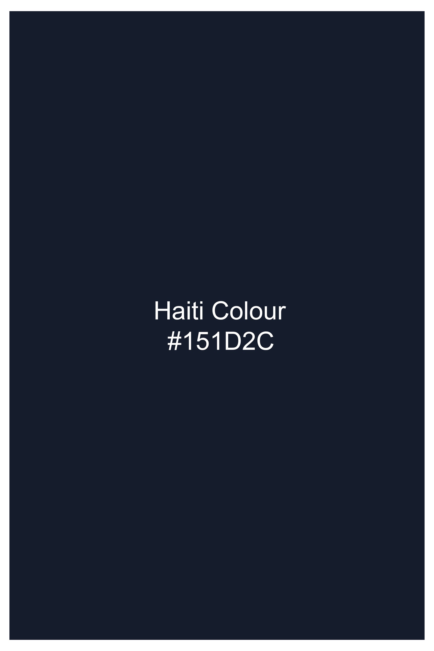 Haiti Blue Subtle Sheen Viscose Kurta Set