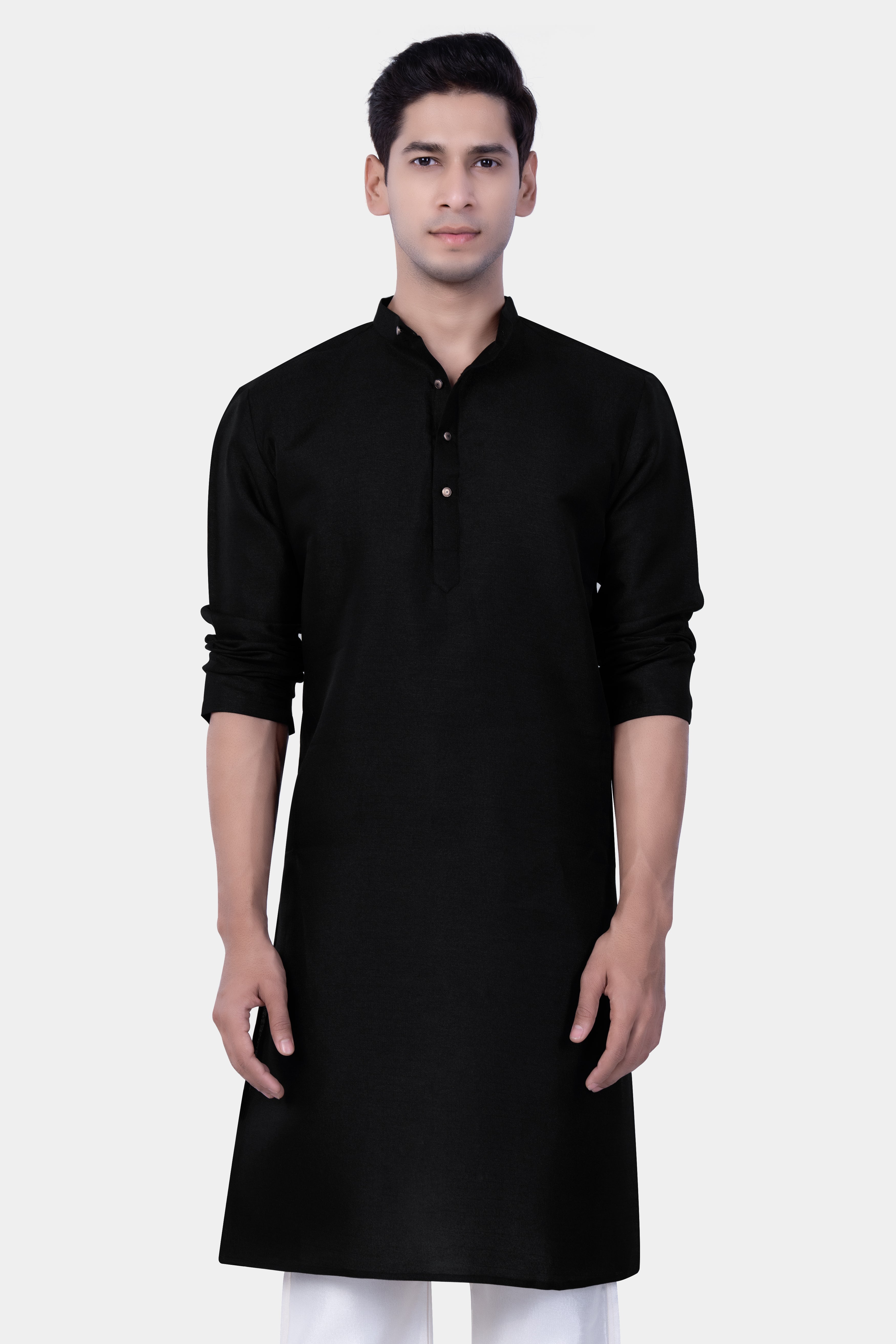 Jade Black Viscose Kurta Set