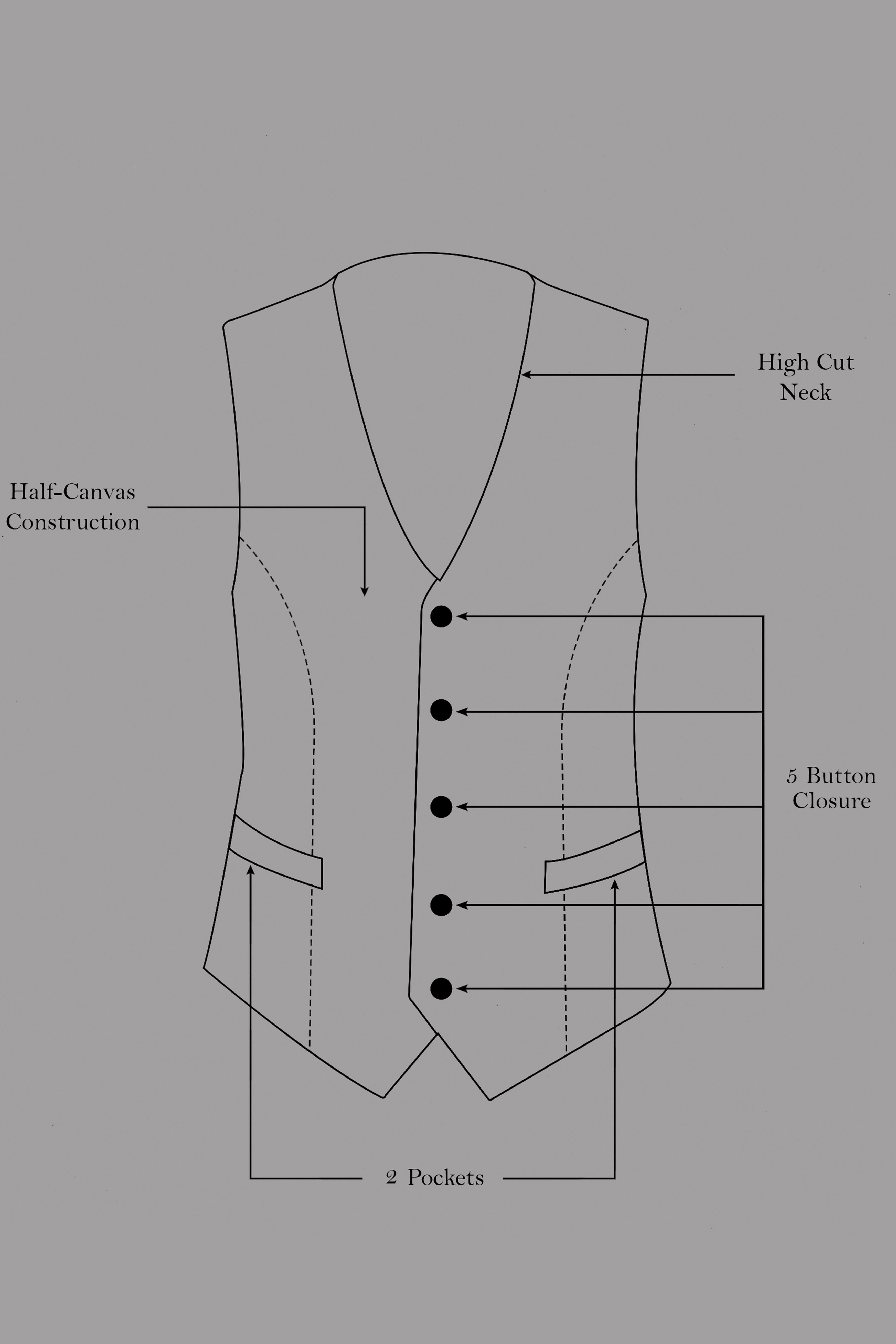 Byzantium Wool Rich Waistcoat