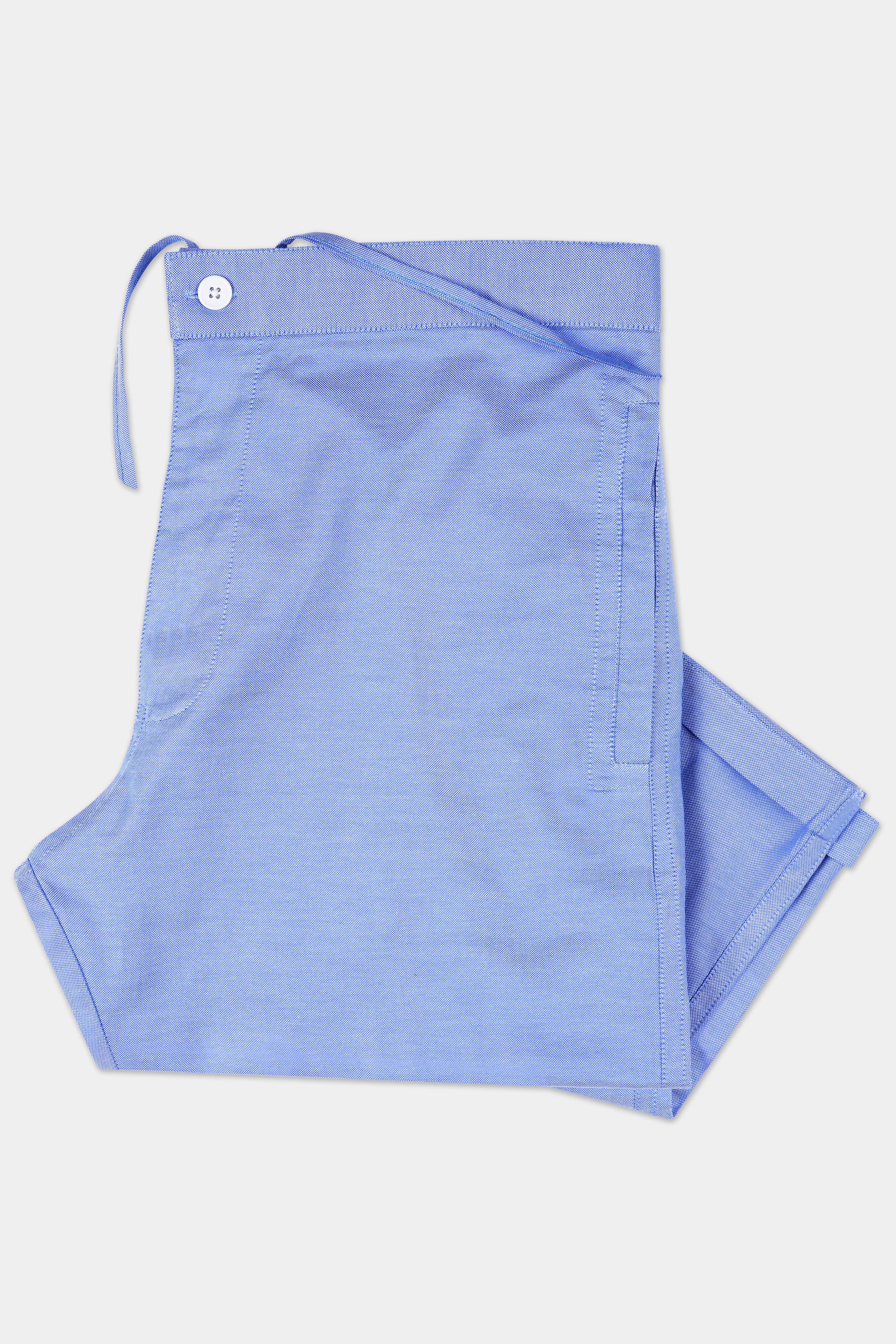 Perano Blue Super Soft Royal Oxford Cotton Lounge Pant