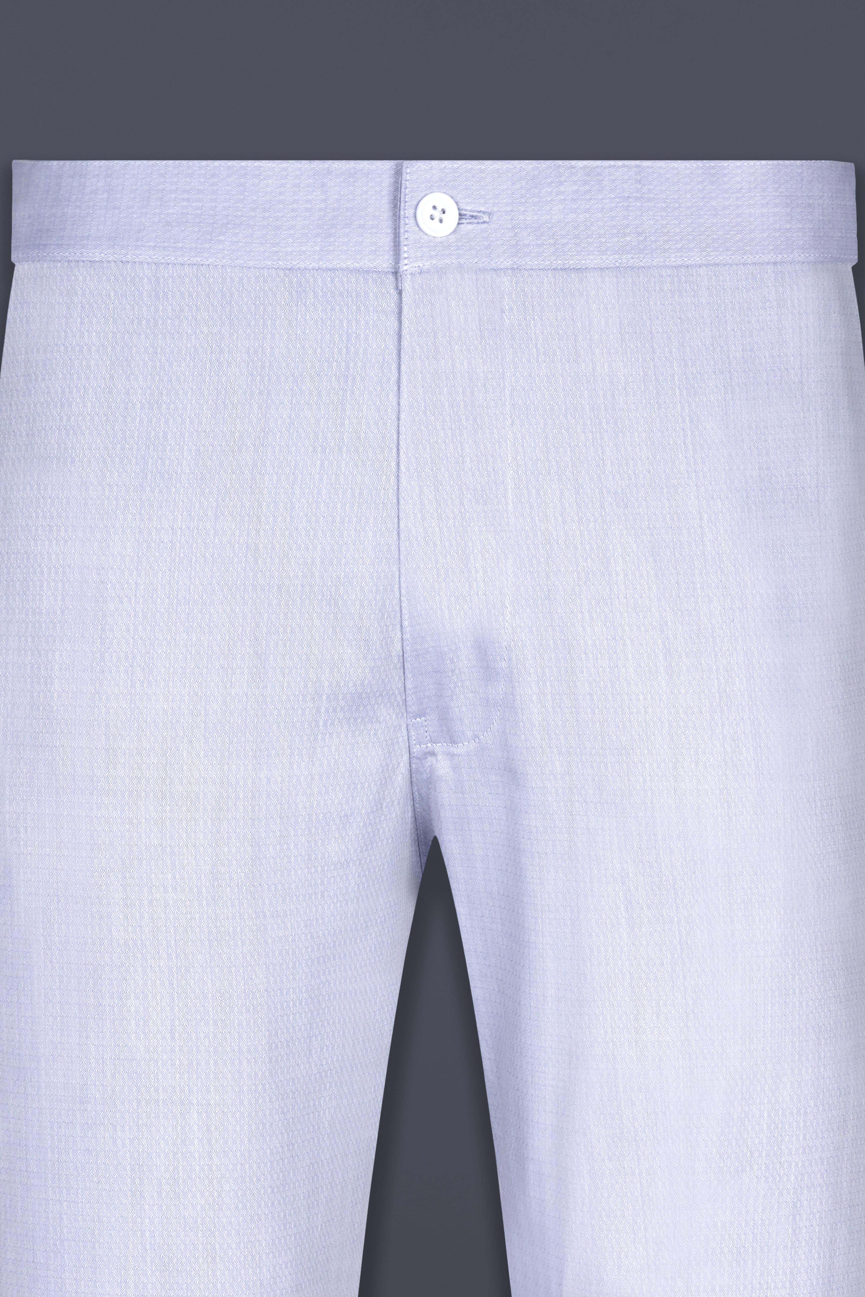 Selago Gray Dobby Textured Premium Cotton Lounge Pant