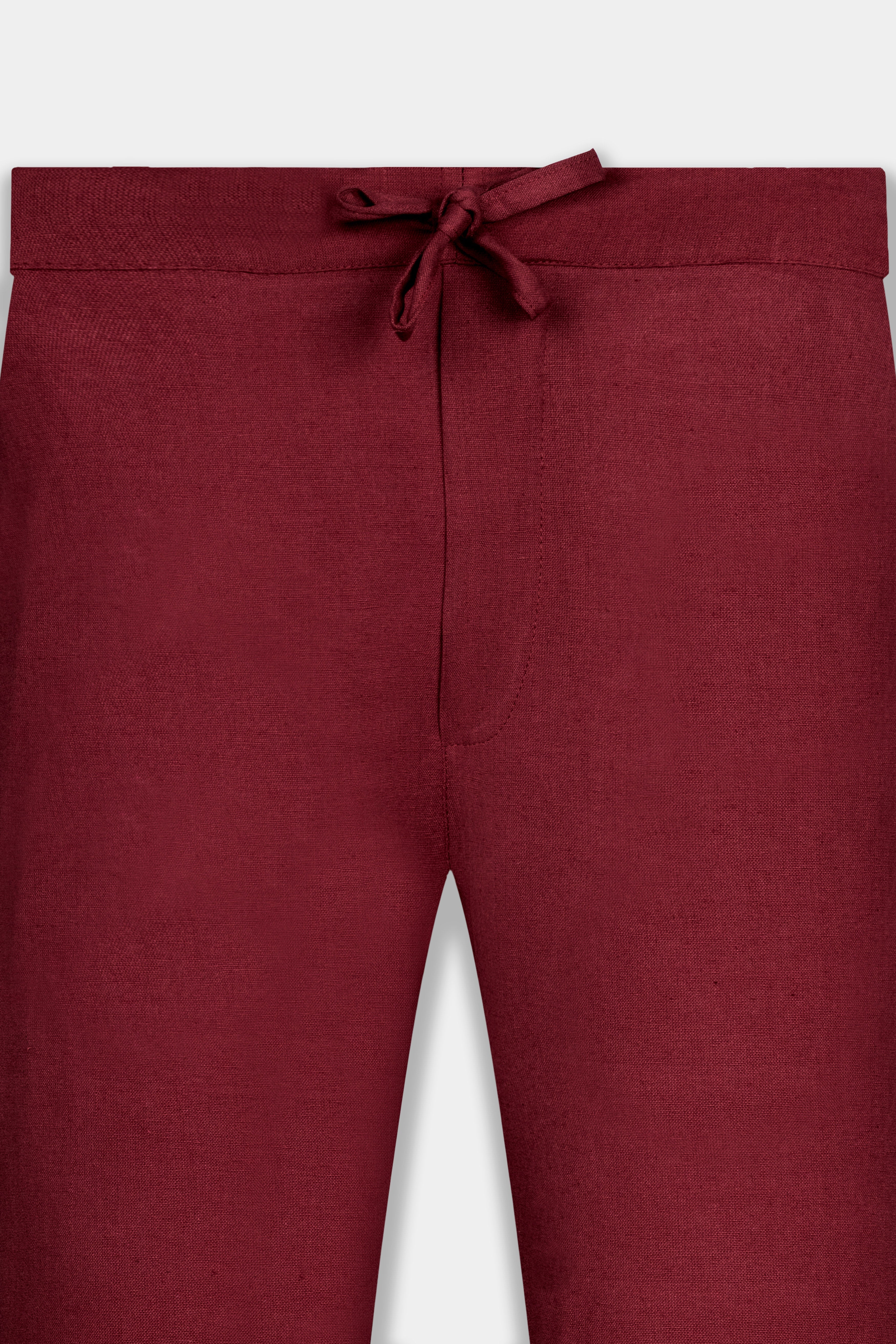 Espresso Red Luxurious Linen Lounge Pant