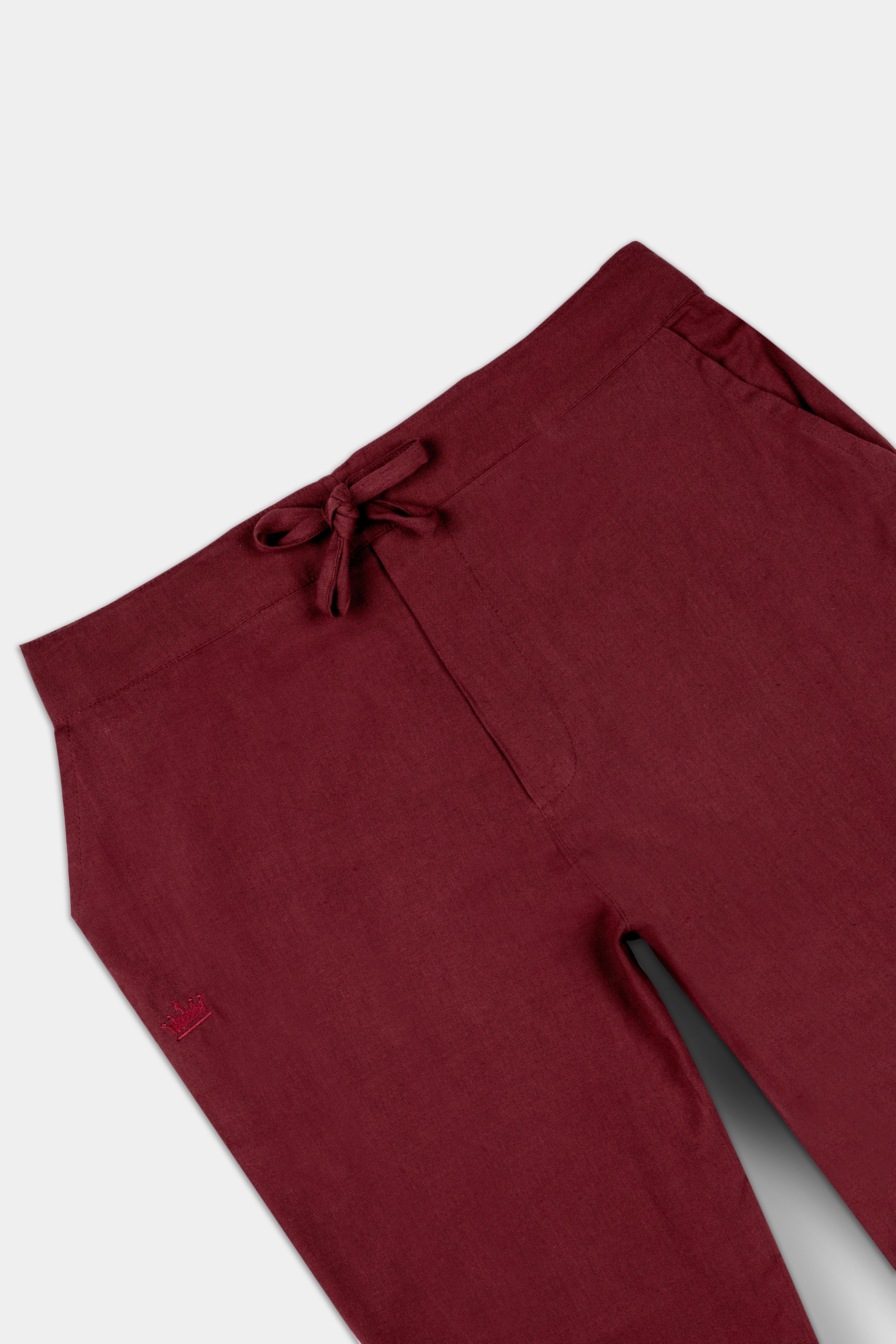 Espresso Red Luxurious Linen Lounge Pant