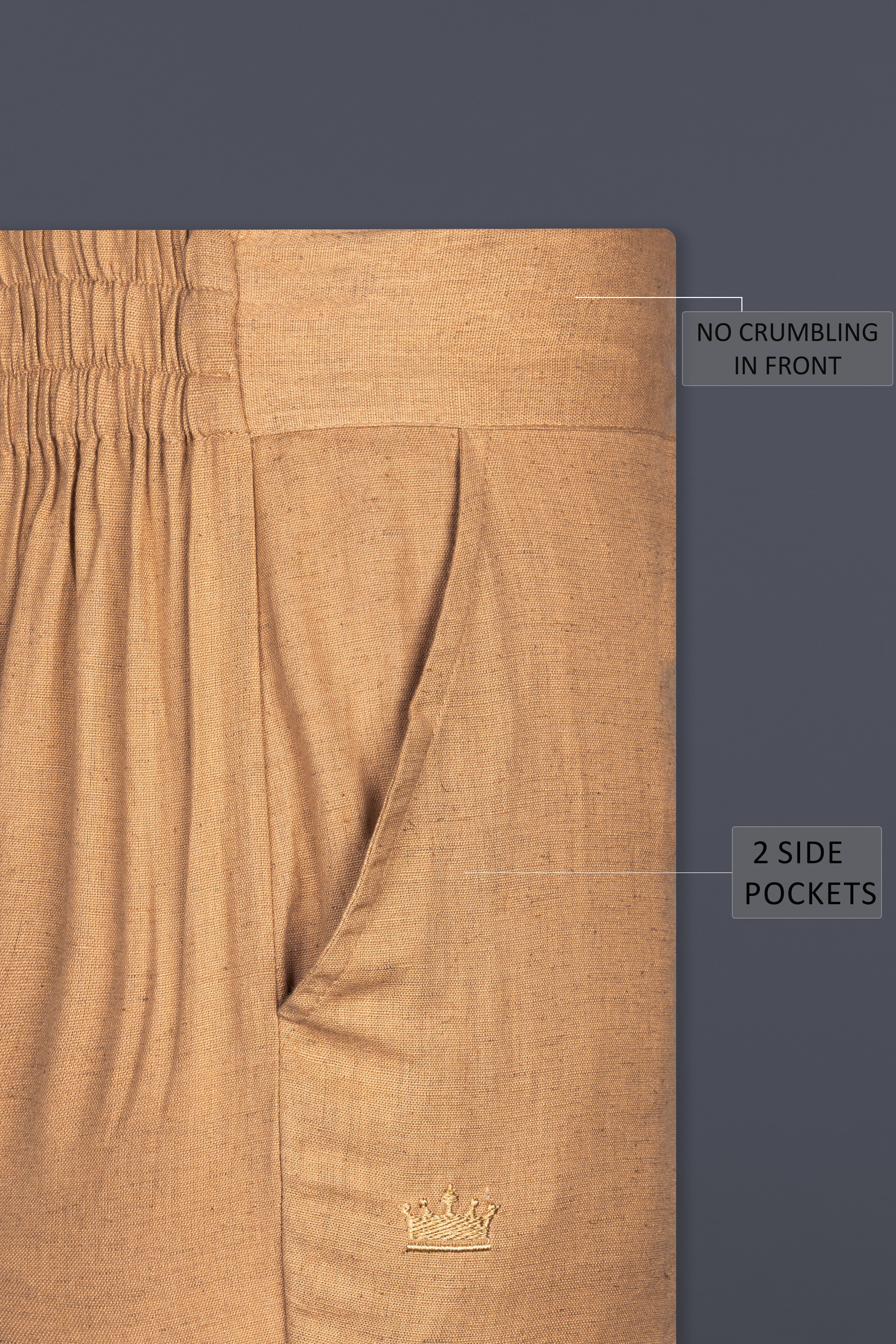 Whiskey Orange Luxurious Linen Lounge Pant