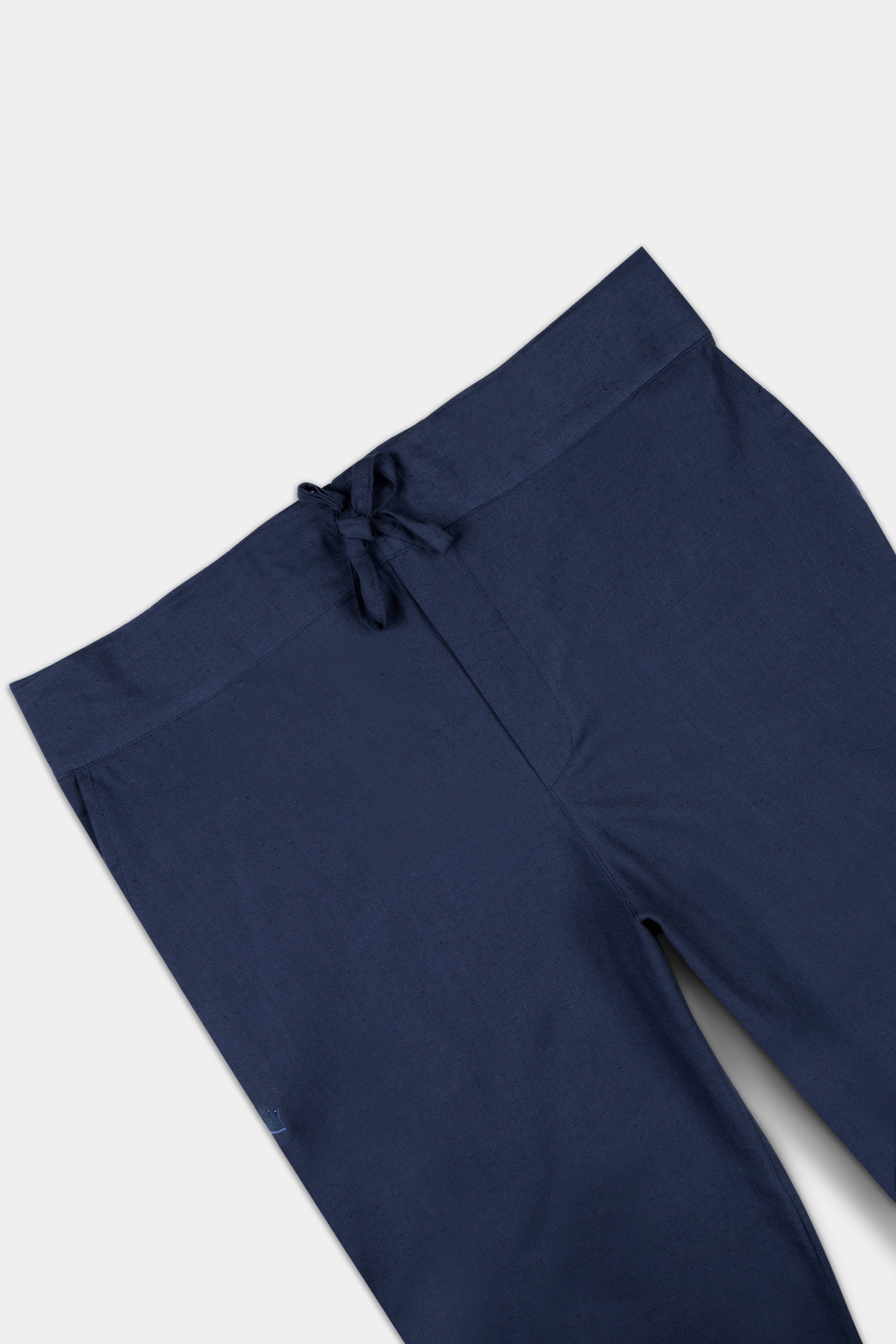 Tealish Blue Luxurious Linen Lounge Pant