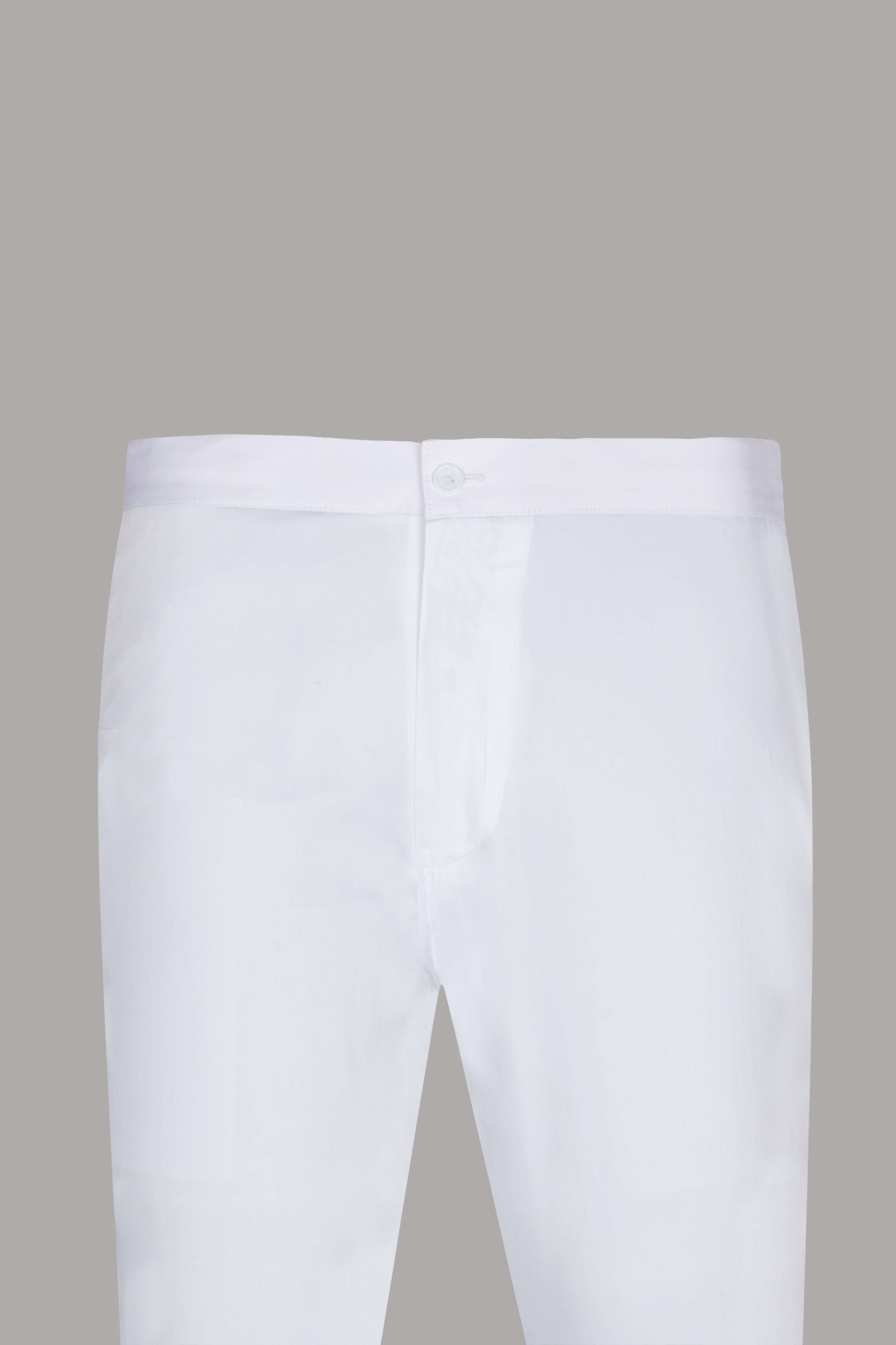 One white Cotton and One White Linen Lounge Pants