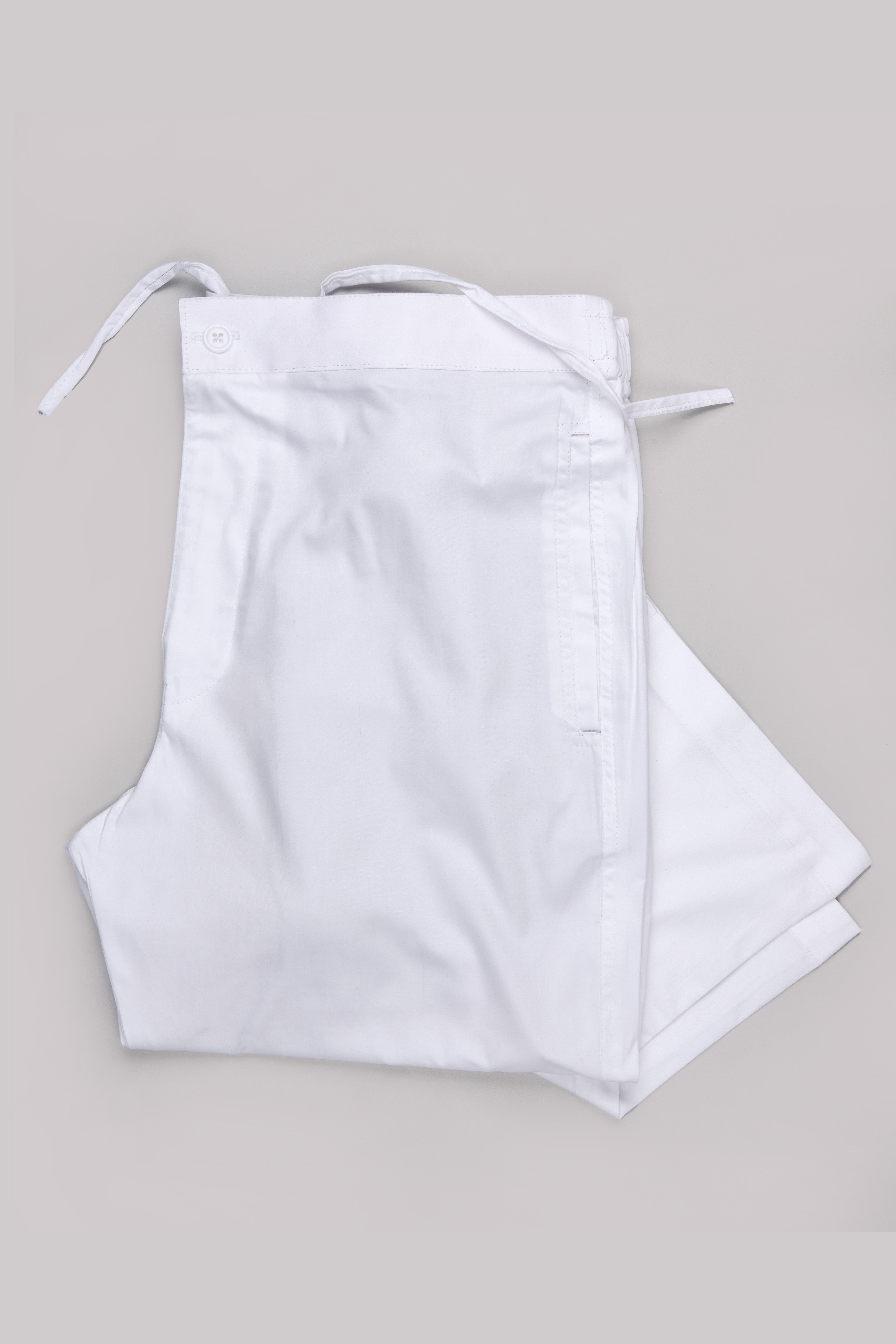 Two White Premium Cotton Lounge Pants