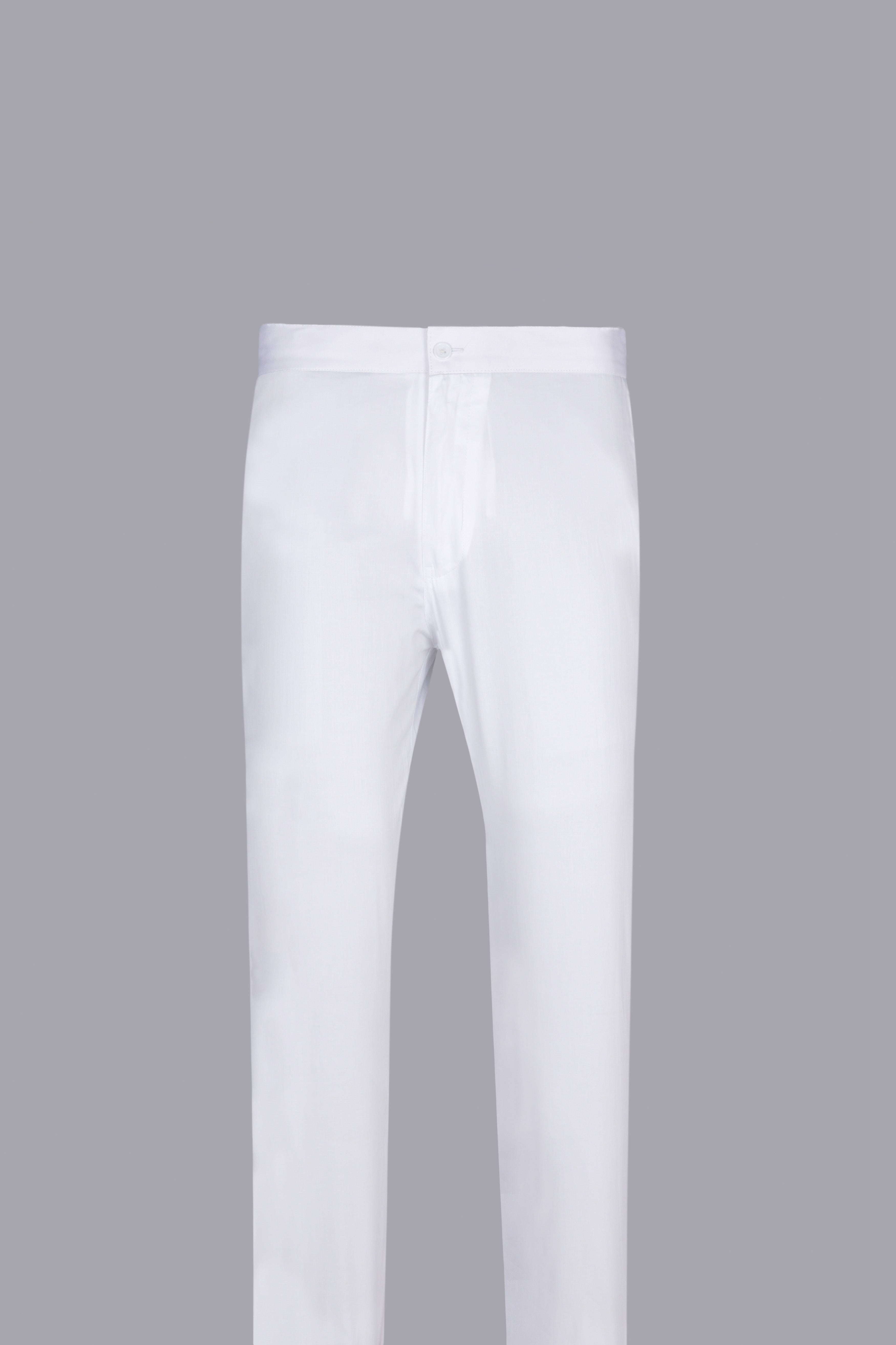 Two White Premium Cotton Lounge Pants