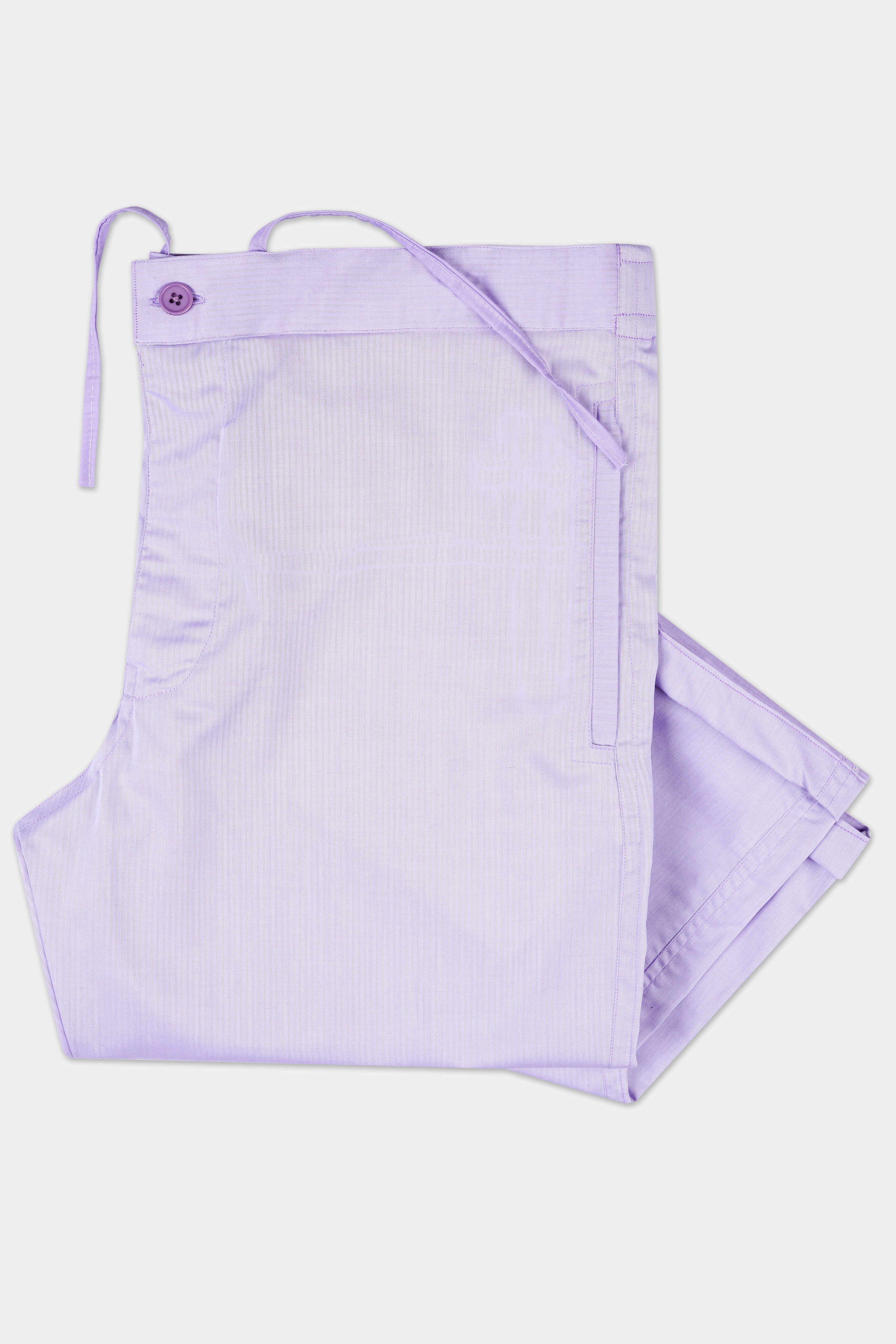 Mercury Purple Herringbone Textured Premium Cotton Lounge Pant