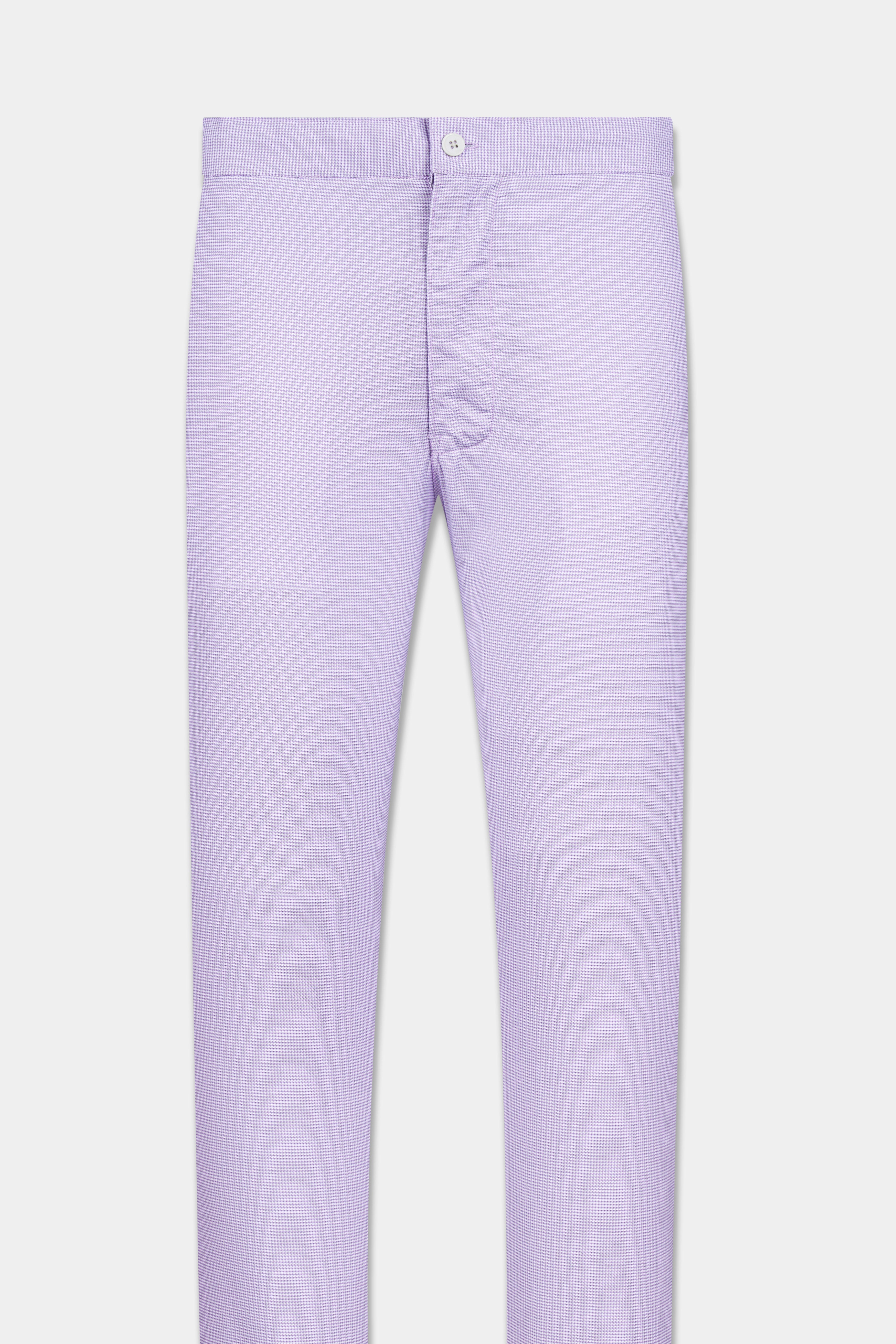 Moonraker Purple Houndstooth Textured Premium Cotton Lounge Pant