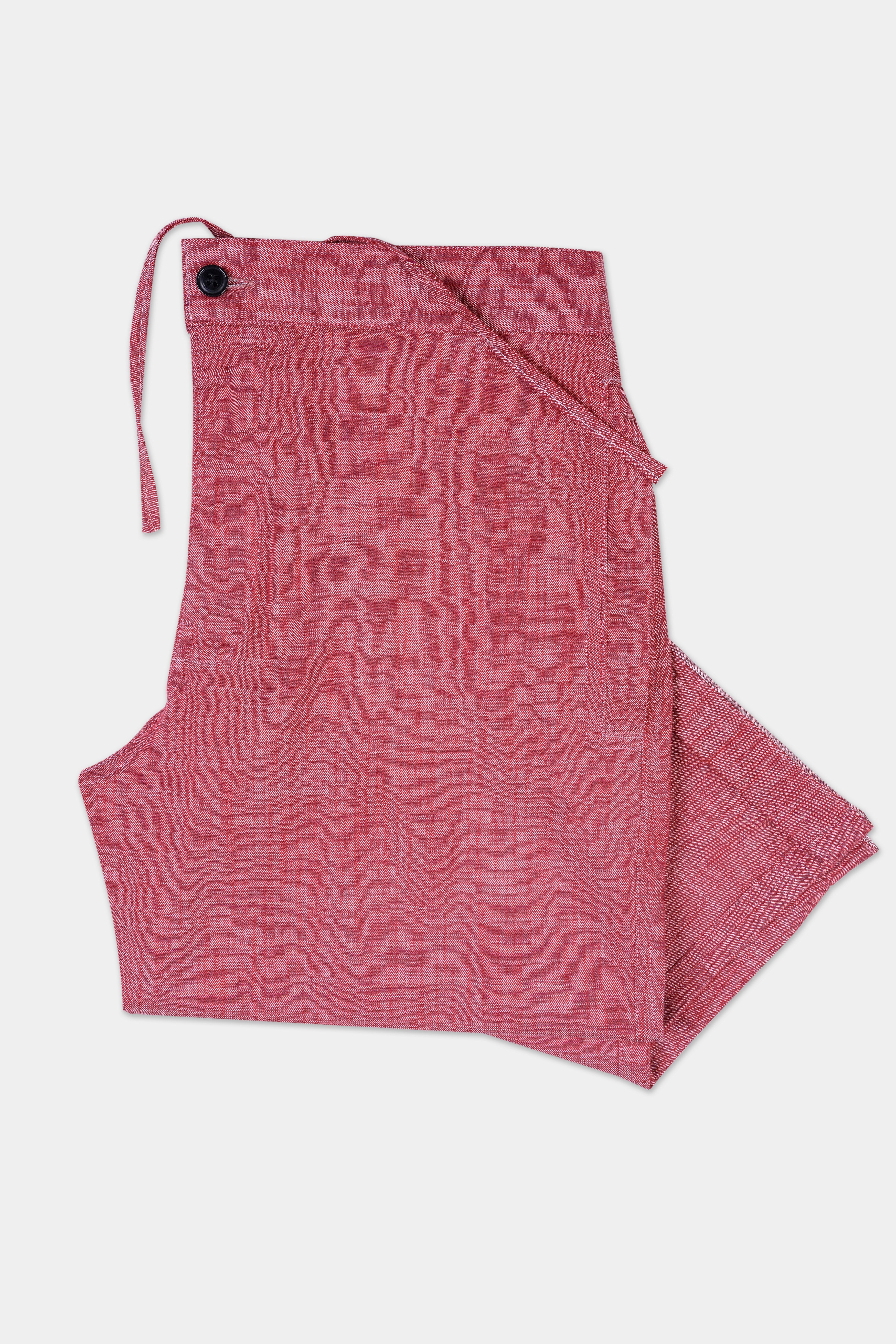 Chestnut Rose Red Chambray Premium Cotton Lounge Pant