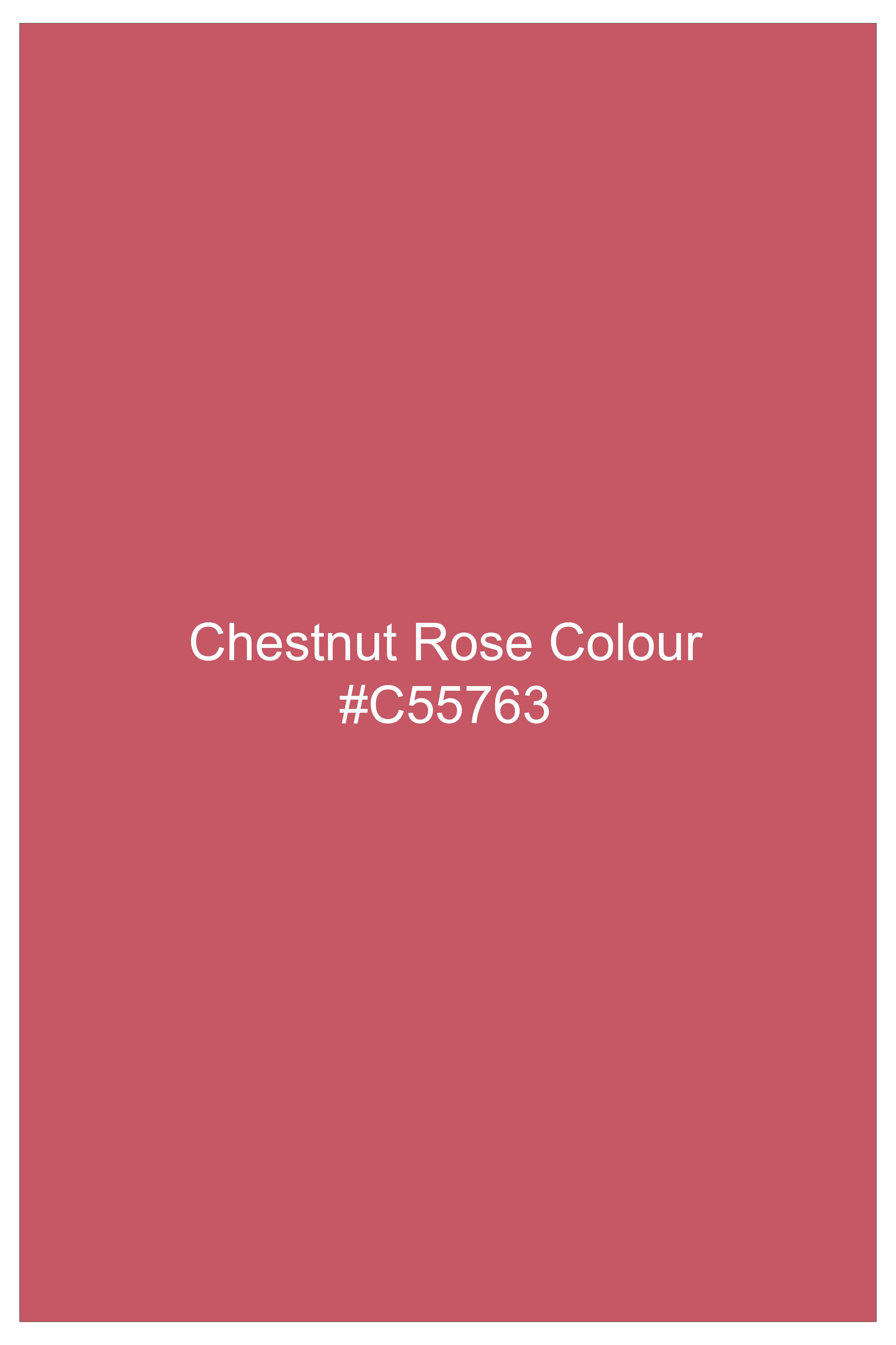 Chestnut Rose Red Chambray Premium Cotton Lounge Pant