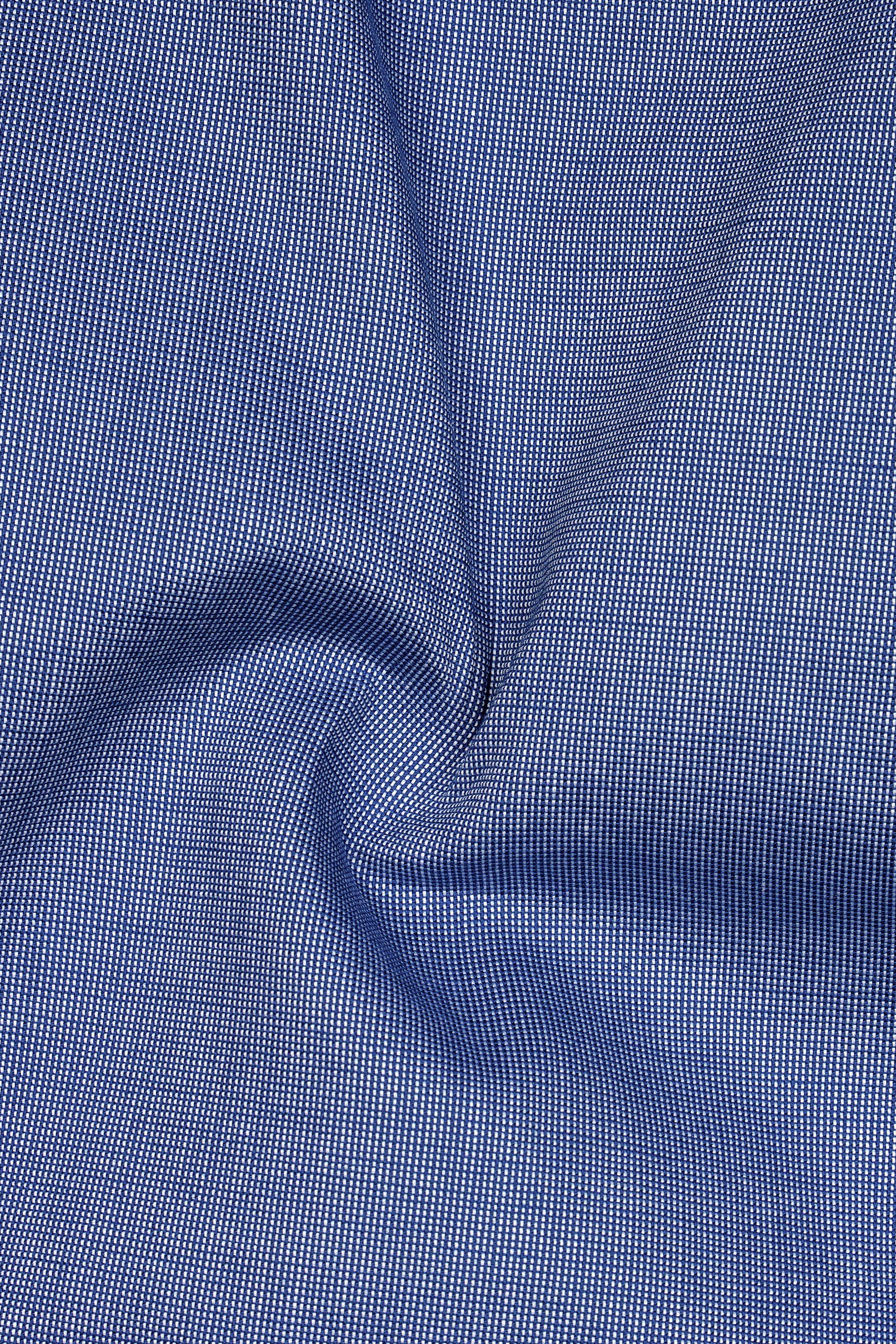 Zenyra-Faded Blue Textured Super Soft Chambray Premium Cotton Lounge Pant