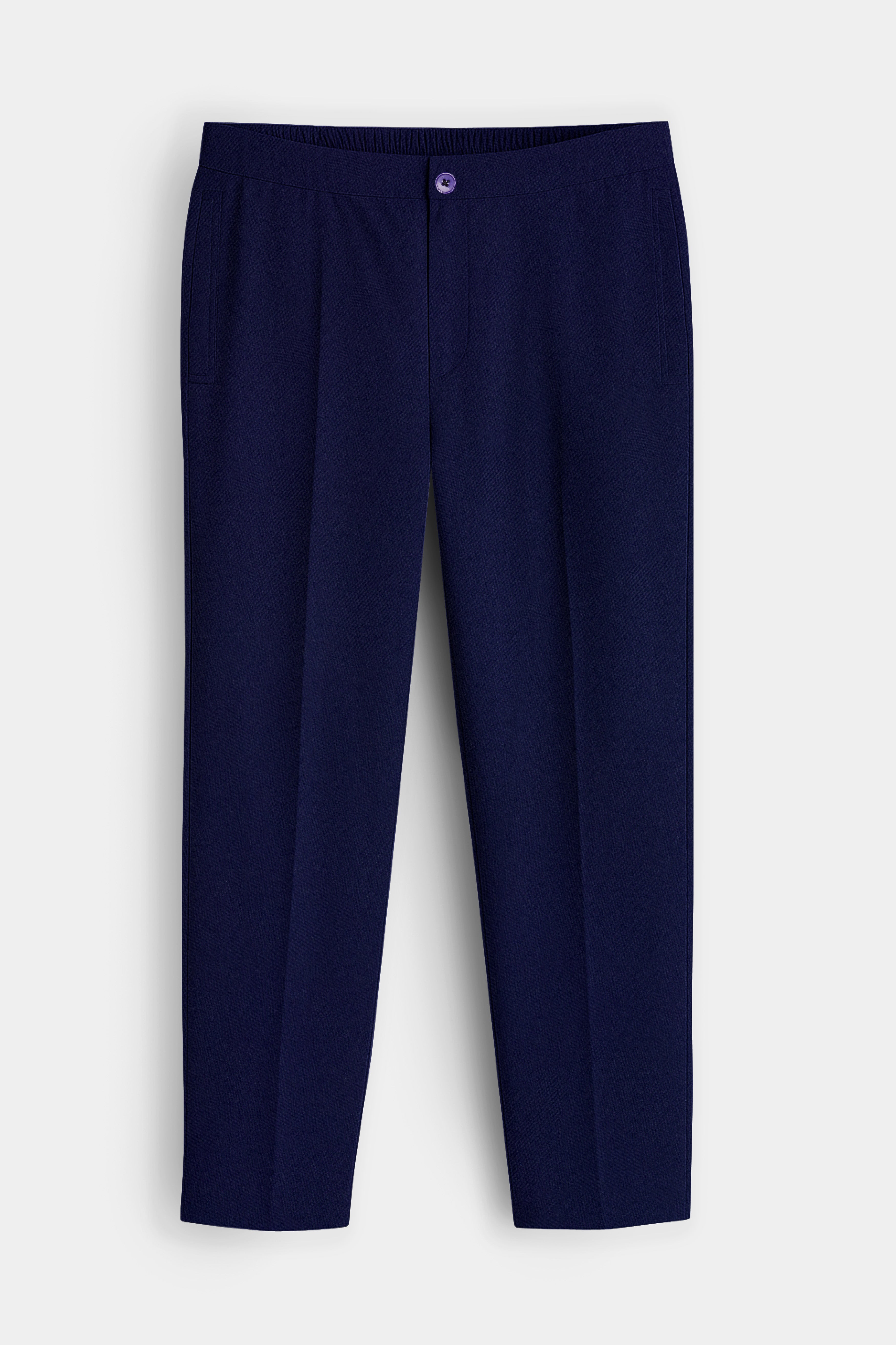 Serova-Mirage Blue Oxford  Super Soft Premium Cotton Lounge Pant