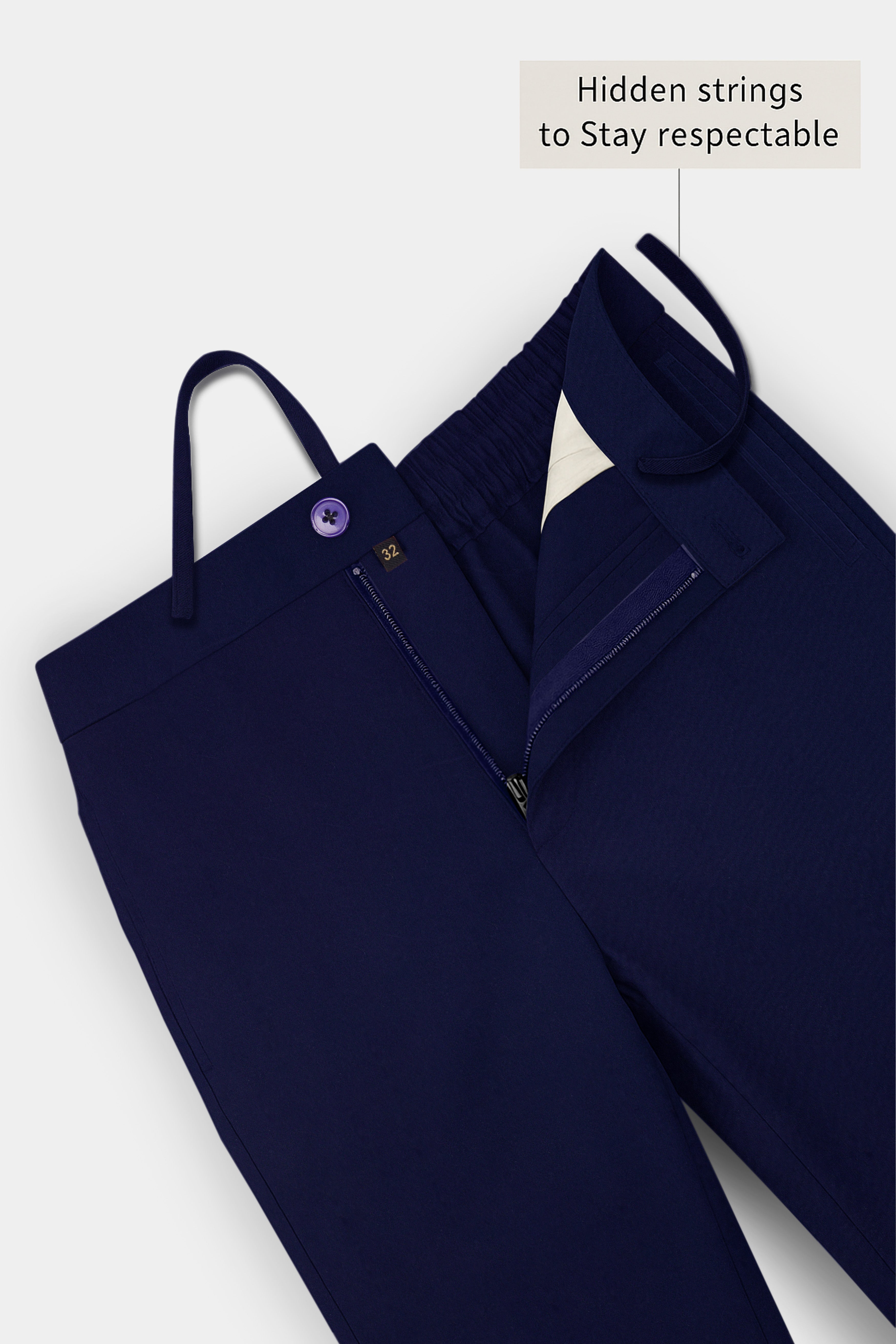 Serova-Mirage Blue Oxford  Super Soft Premium Cotton Lounge Pant