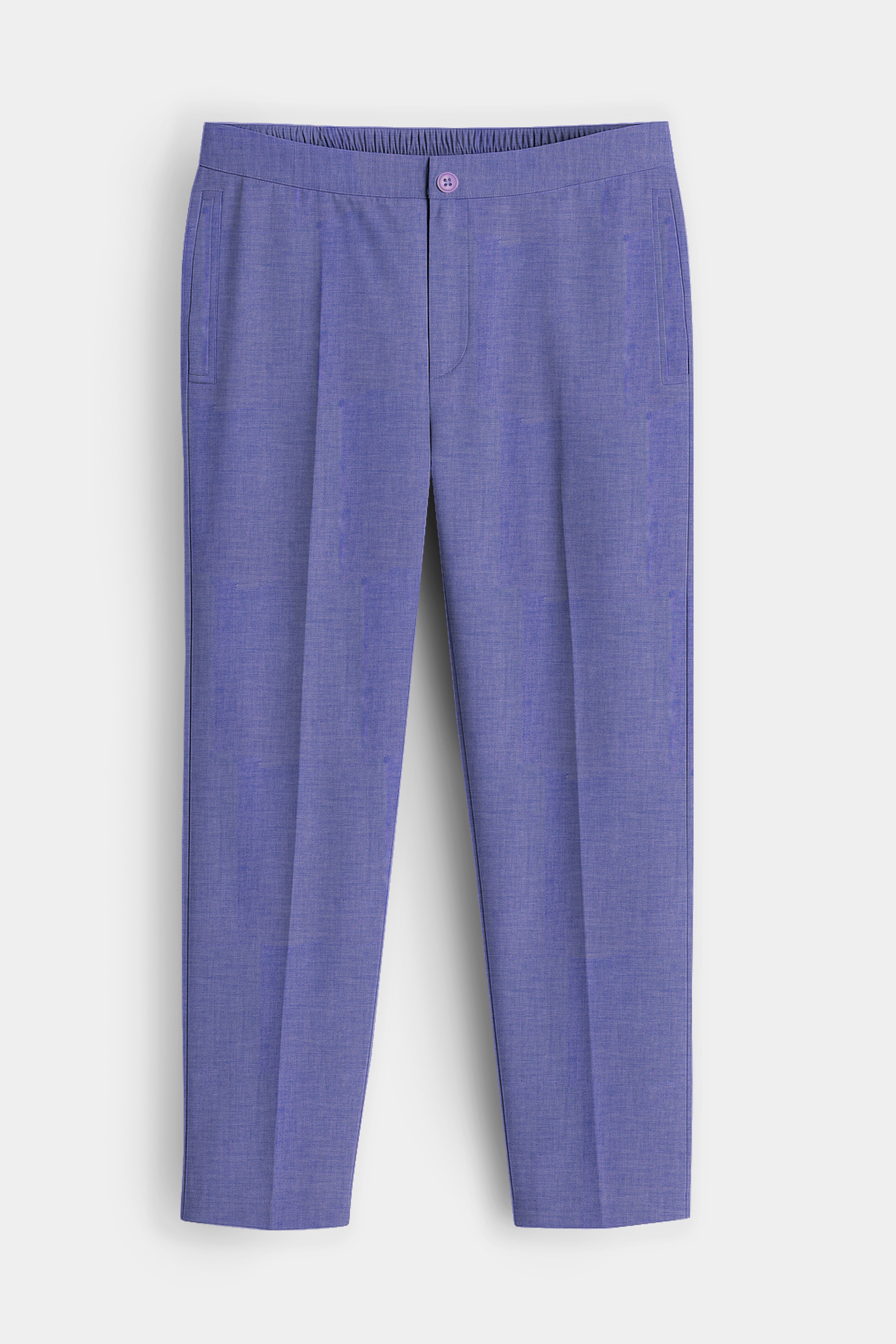 Aurivor-Scampi Blue Textured Super Soft Chambray Premium Cotton Lounge Pant